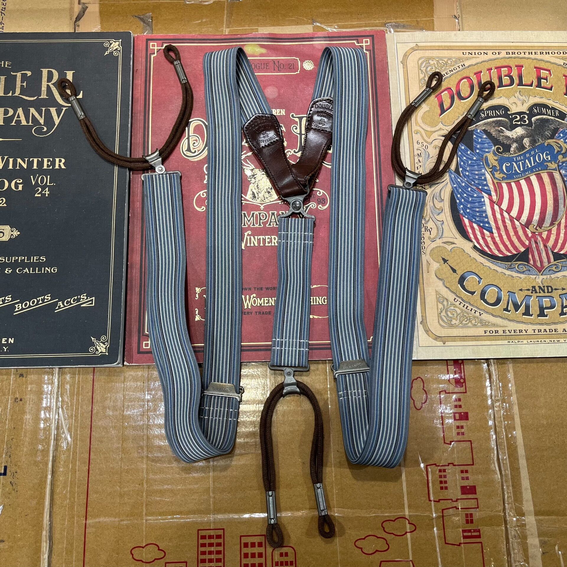 RRL Ralph Lauren RRL Vintage Striped Suspenders by Ralph Lauren Size ONE SIZE - 1 Thumbnail