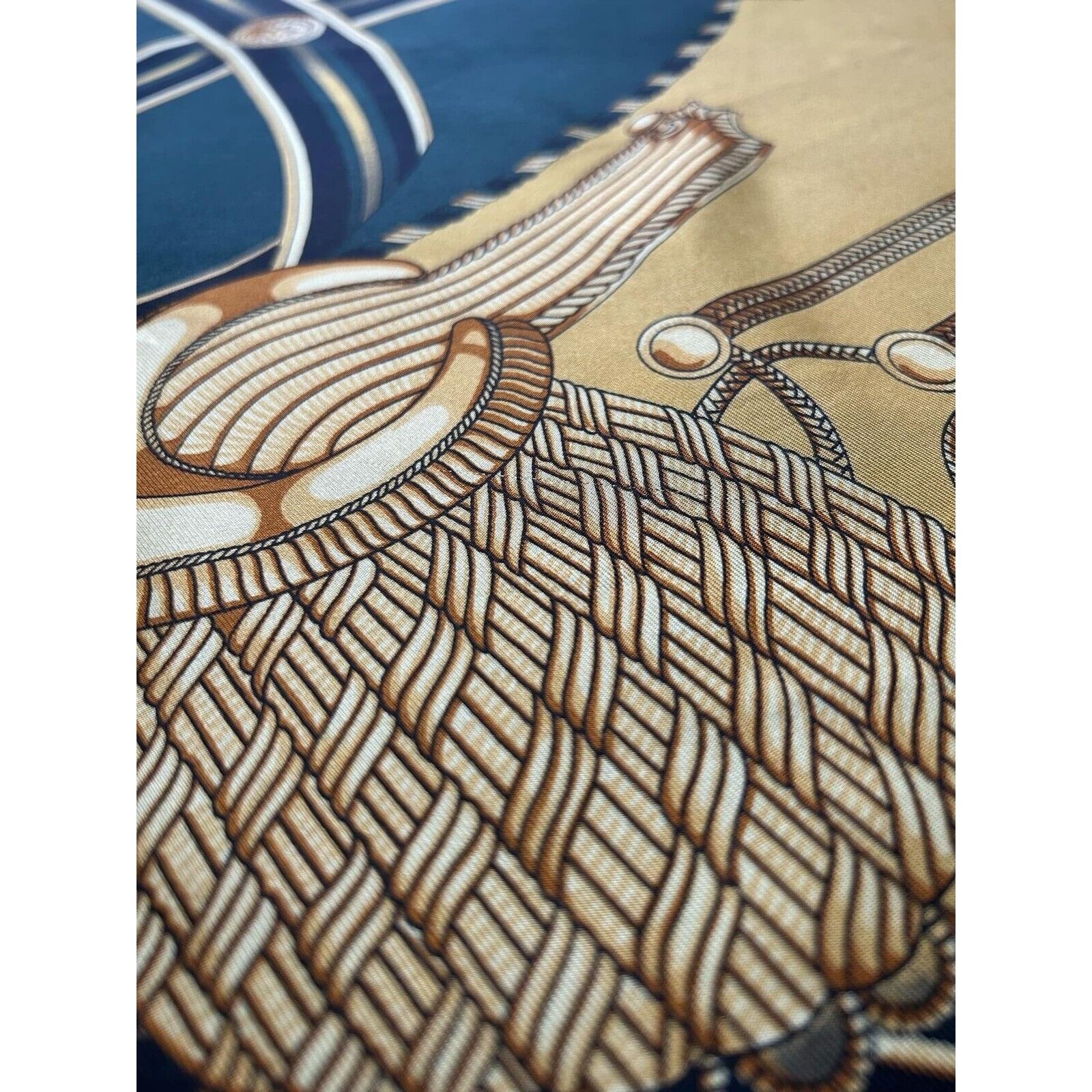 Other BASLER Tricolor Royal Uniform Print Scarf Silk SQR 34.5" EC Size ONE SIZE - 6 Thumbnail