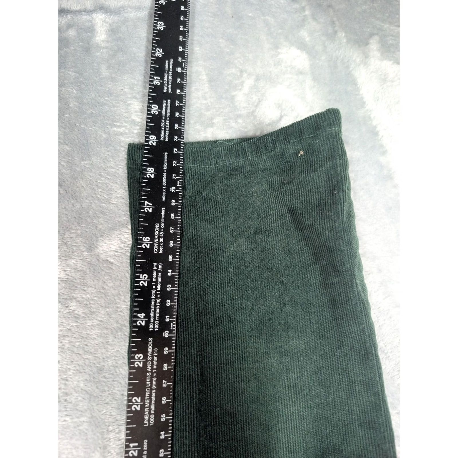 Bonobos Bonobos Corduroy Pants Mens 31x30 Green Stretch 5 Pocket Slim Chino Straight Front Zipper Fly 5-Pocket Denim-Style Casual Slim Fit Mens Size US 31 - 4 Thumbnail