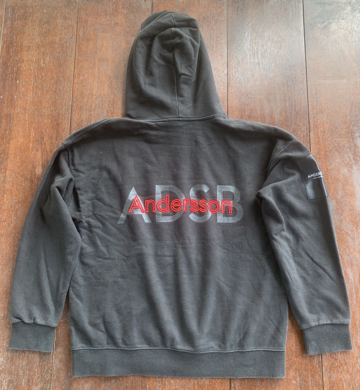Andersson Bell Andersson Bell big spell out embroidery logo black hoodie Size US M / EU 48-50 / 2 - 1 Thumbnail