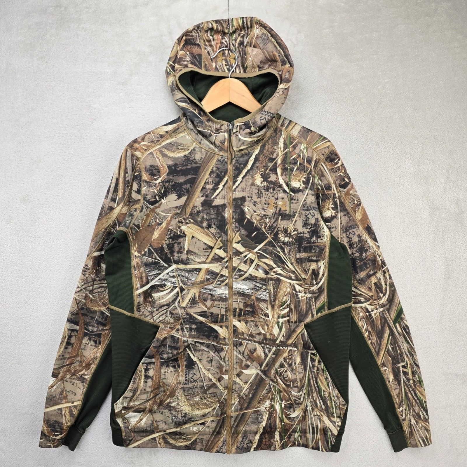 Under Armour Under Armour Camo Realtree Max-5 Zip Up Hoodie Mens Medium Size US M / EU 48-50 / 2 - 1 Thumbnail