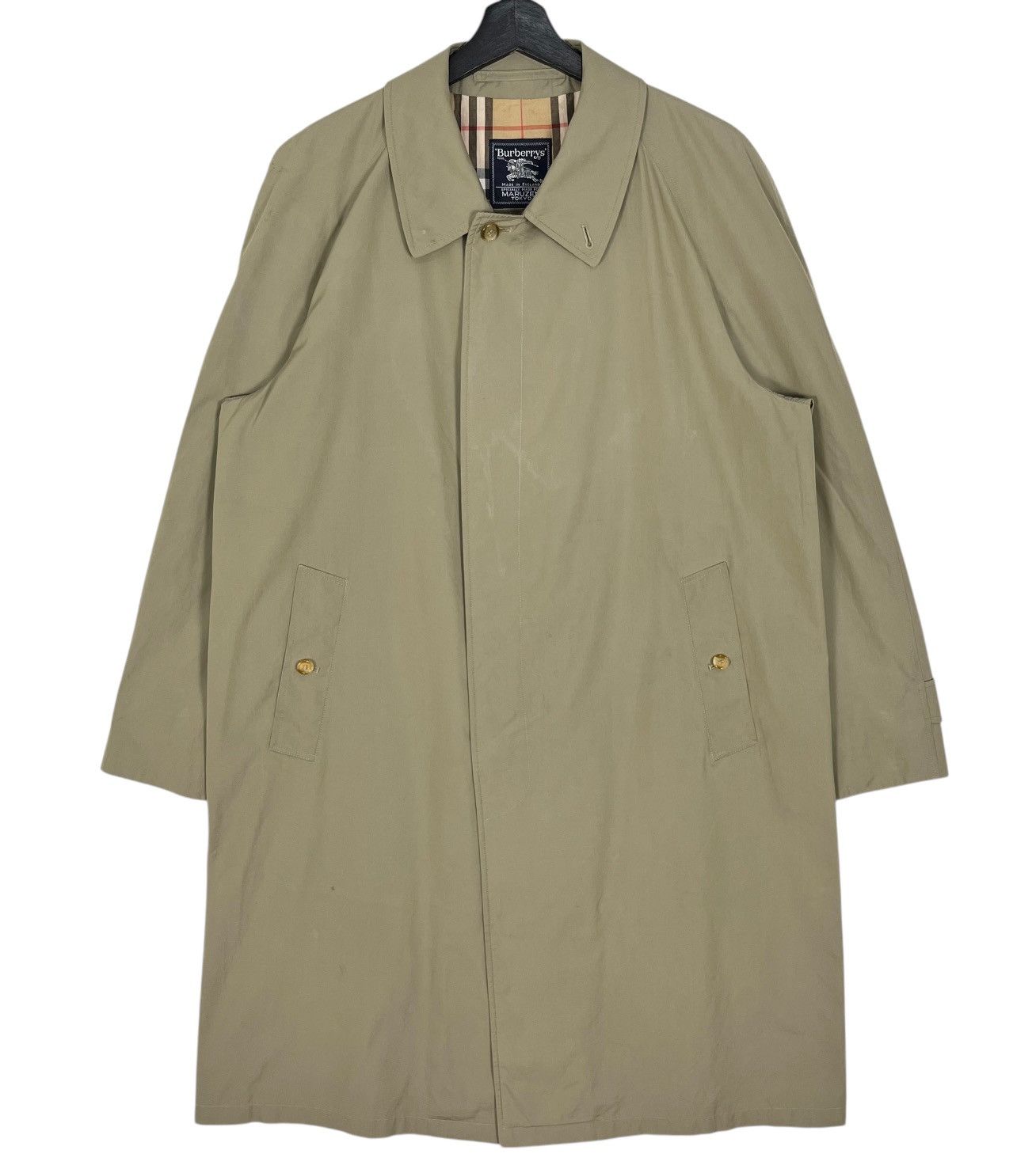 Burberry × Vintage Vintage Burberrys Single Layer Nova Check Women Trench Coat Size L / US 10 / IT 46 - 1 Thumbnail