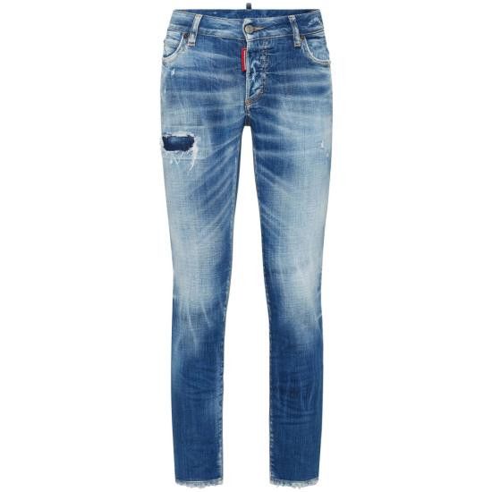 Dsquared2 DSQUARED2 Women Denim Pants S30342 S72LB0828 470 BLUE Size 32" / US 10 / IT 46 - 1 Thumbnail