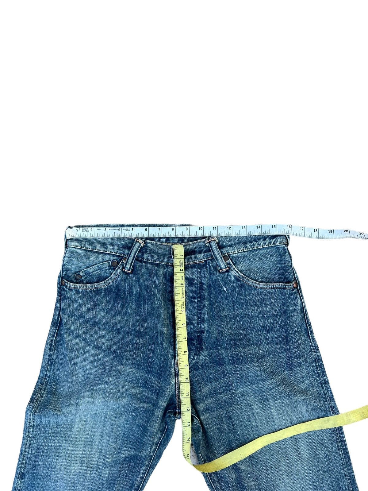 Evisu Vintage Evisu Yamane TATEOTI Faded Blue Denim Selvedge Jeans Size US 31 - 3 Thumbnail