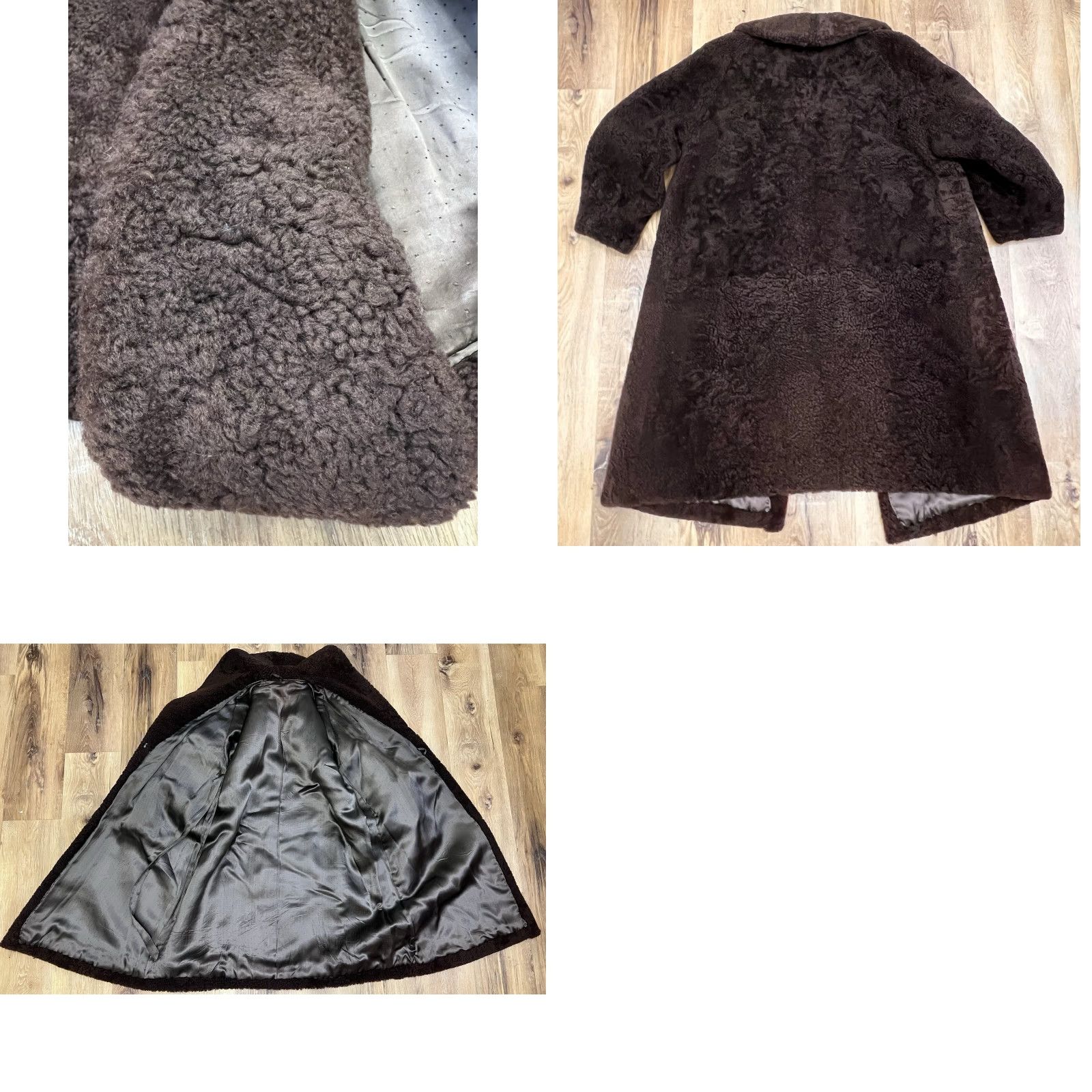 Vintage Stunning Heavy Pure Shearling Coat Women’s S / M Sheepskin Coat Brown Unbranded Size S / US 4 / IT 40 - 9 Thumbnail