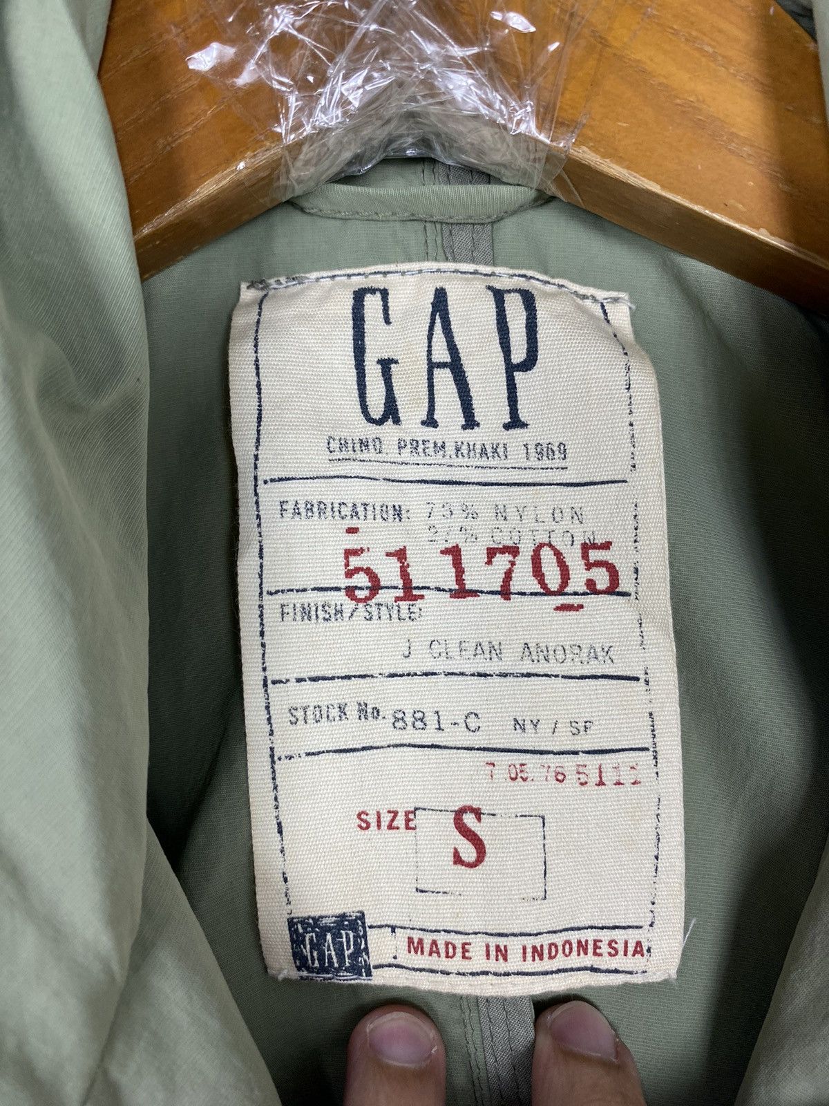 Gap Rare‼️ Gap Chino Khaki Hoodie Parka Size S / US 4 / IT 40 - 4 Thumbnail