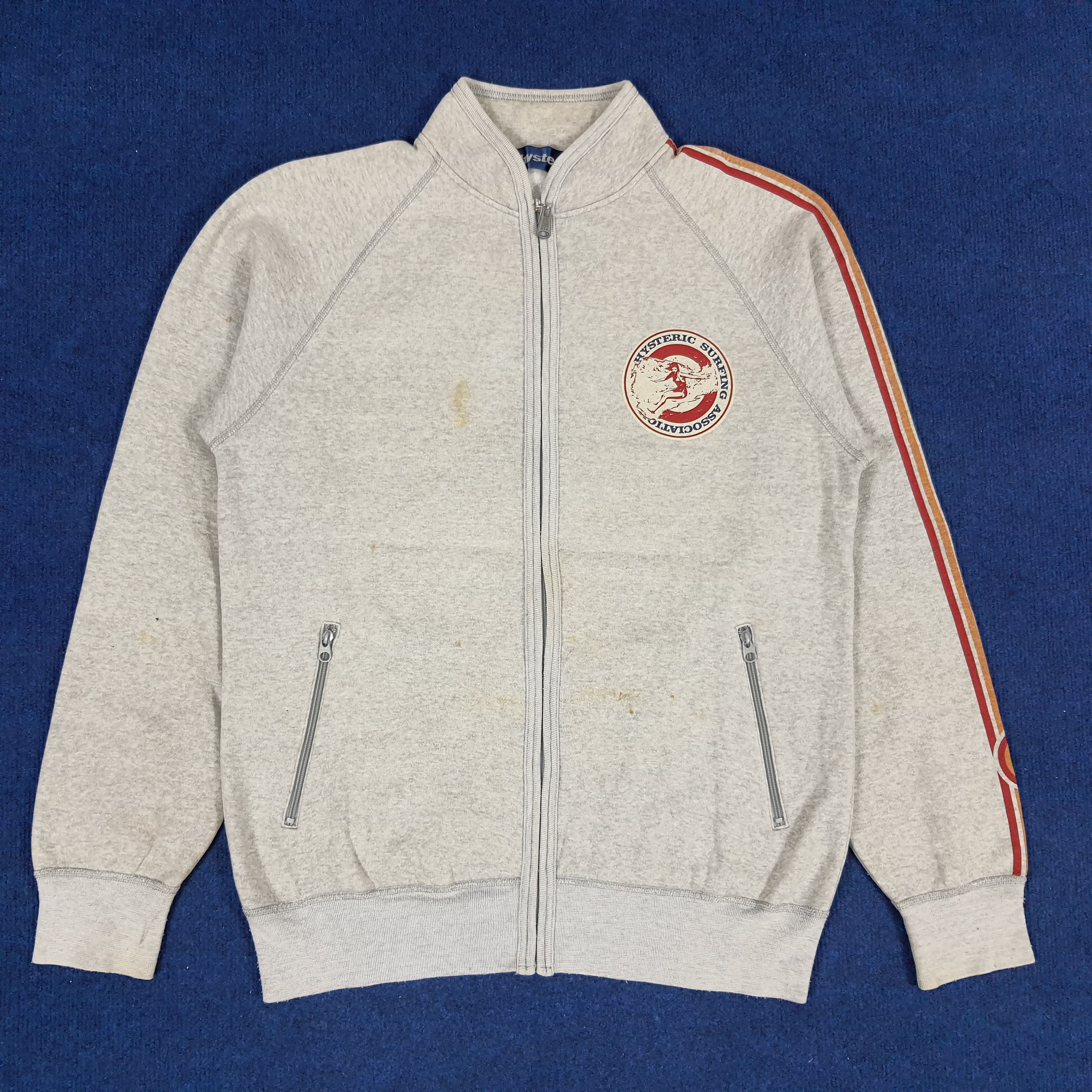 Hysteric Glamour × Japanese Brand × Vintage Vintage Hysteric Surfing Association Zipper Sweatshirts Size US S / EU 44-46 / 1 - 1 Thumbnail