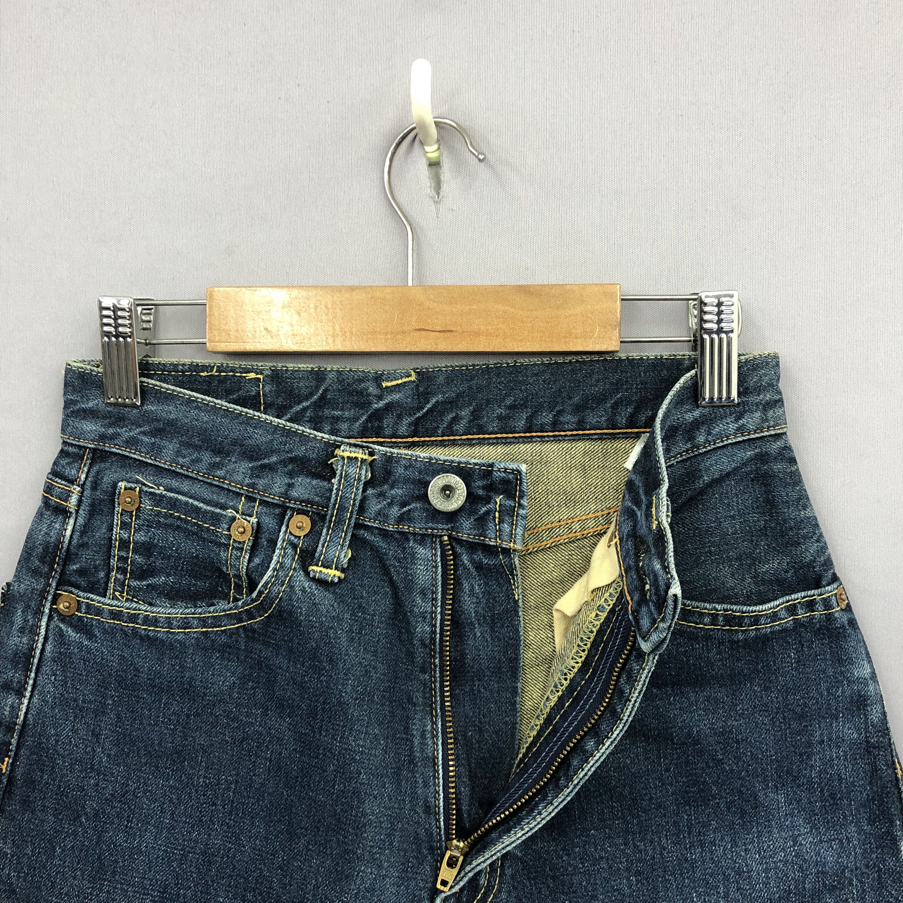 Japanese Brand Vintage Bobson Selvedge Faded Stonewash Jeans Redline Denim Size 24" / US 00 / IT 34 - 5 Thumbnail