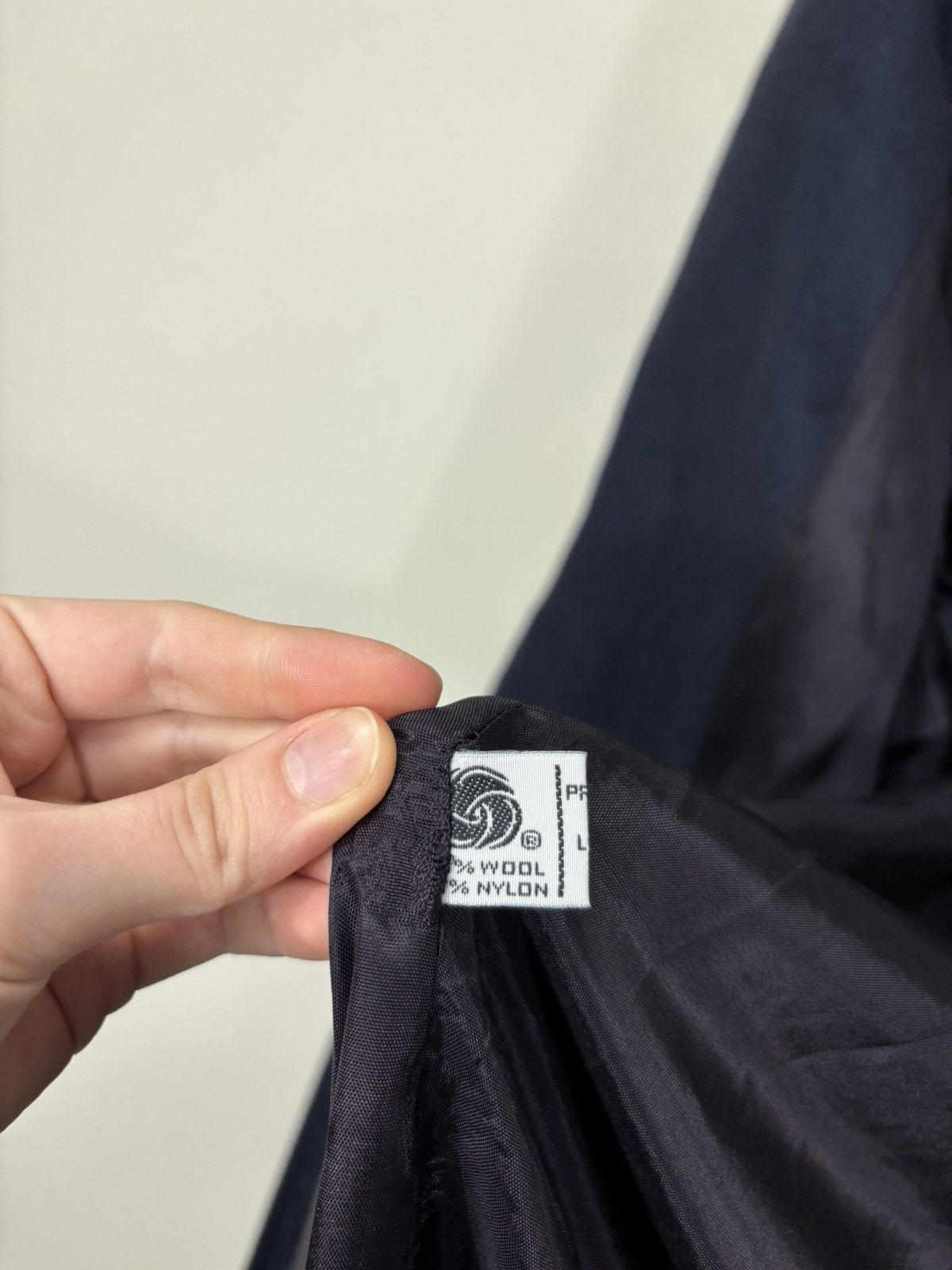 Other Vintage Lorovi Women’s Navy Blue Double Breasted Wool Coat Size XL / US 12-14 / IT 48-50 - 12 Thumbnail