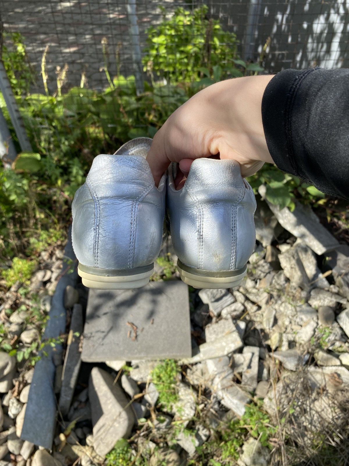 Dirk Bikkembergs Dirk Bikkembergs Leather Silver Sneakers Made in Italy Size US 8 / IT 38 - 7 Thumbnail