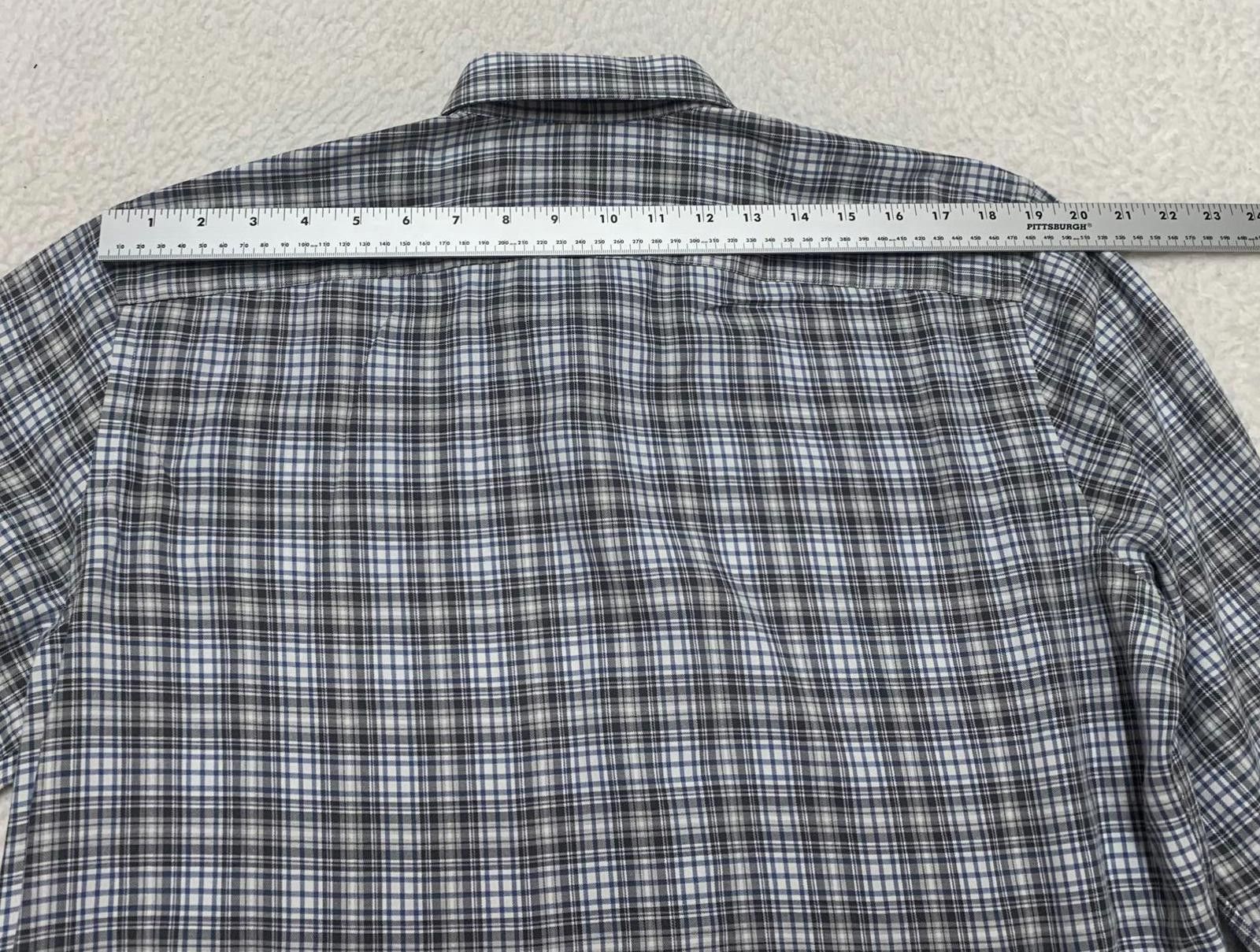 Other Maker Company Mens Large Black Gray Classic Plaid Shirt Size 42R - 7 Thumbnail