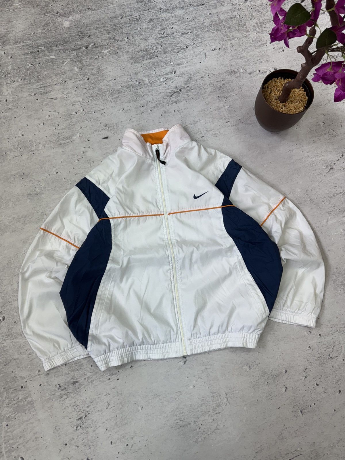 Nike × Vintage NIKE VINTAGE BASIC LOGO OVERSIZE BAGGY LIGHT JACKET Size US L / EU 52-54 / 3 - 1 Thumbnail
