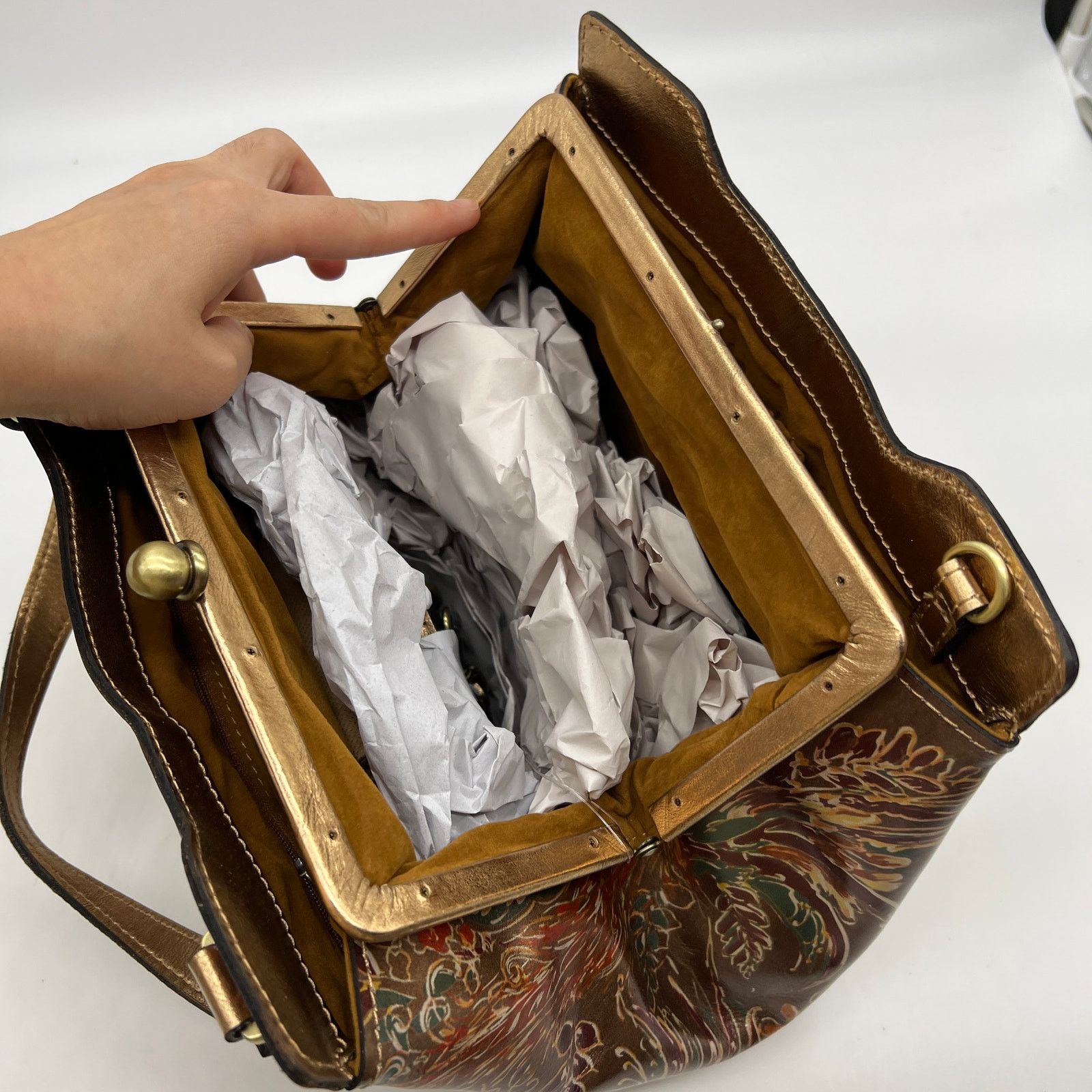 Patricia Nash Patricia Nash Leather Vattaro Frame Bag with C Size ONE SIZE - 13 Thumbnail
