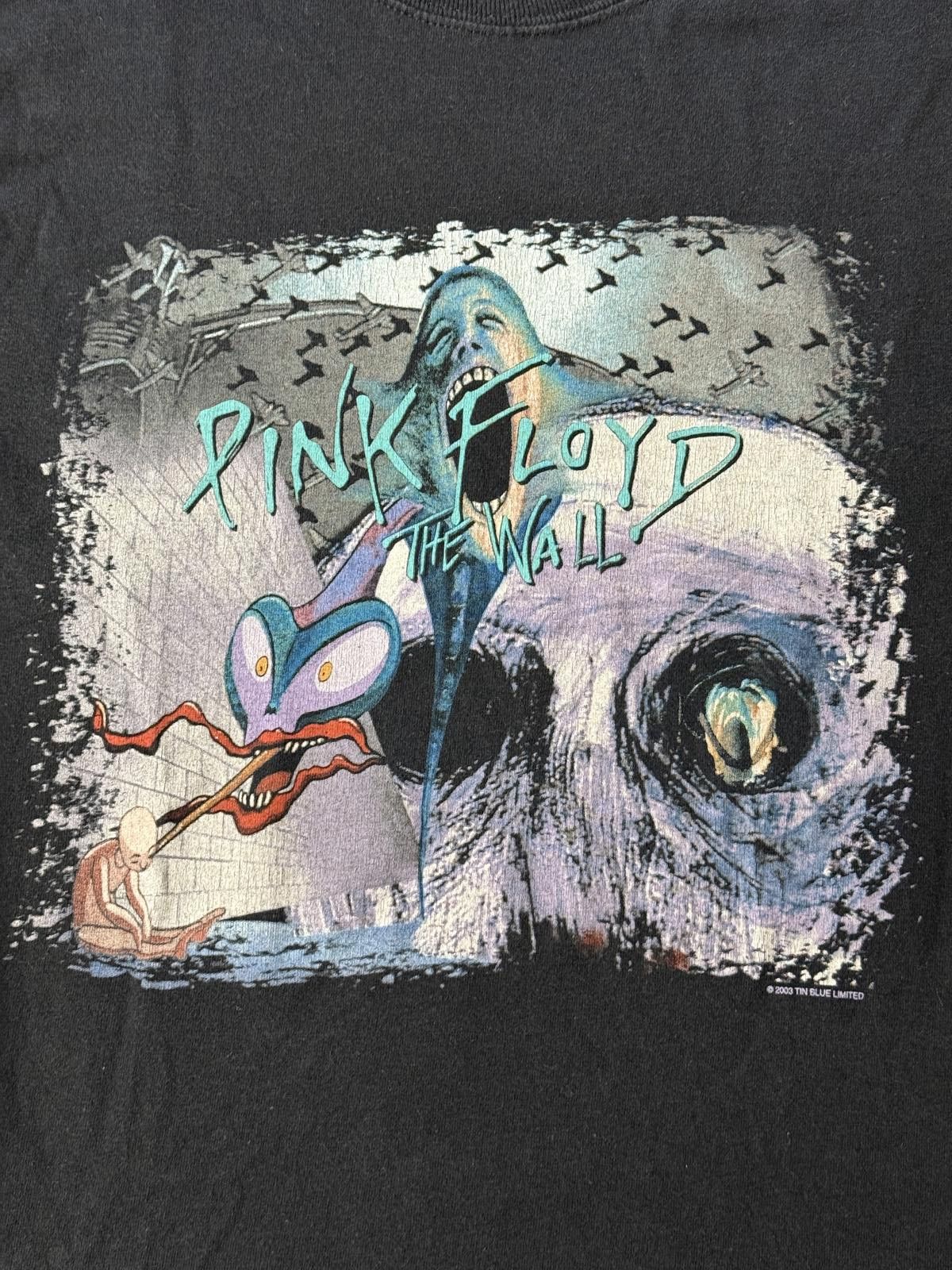 Hanes VTG Pink Floyd The Wall T-shirt 2003 Tin Blue Limited Tee -S Size US S / EU 44-46 / 1 - 3 Thumbnail