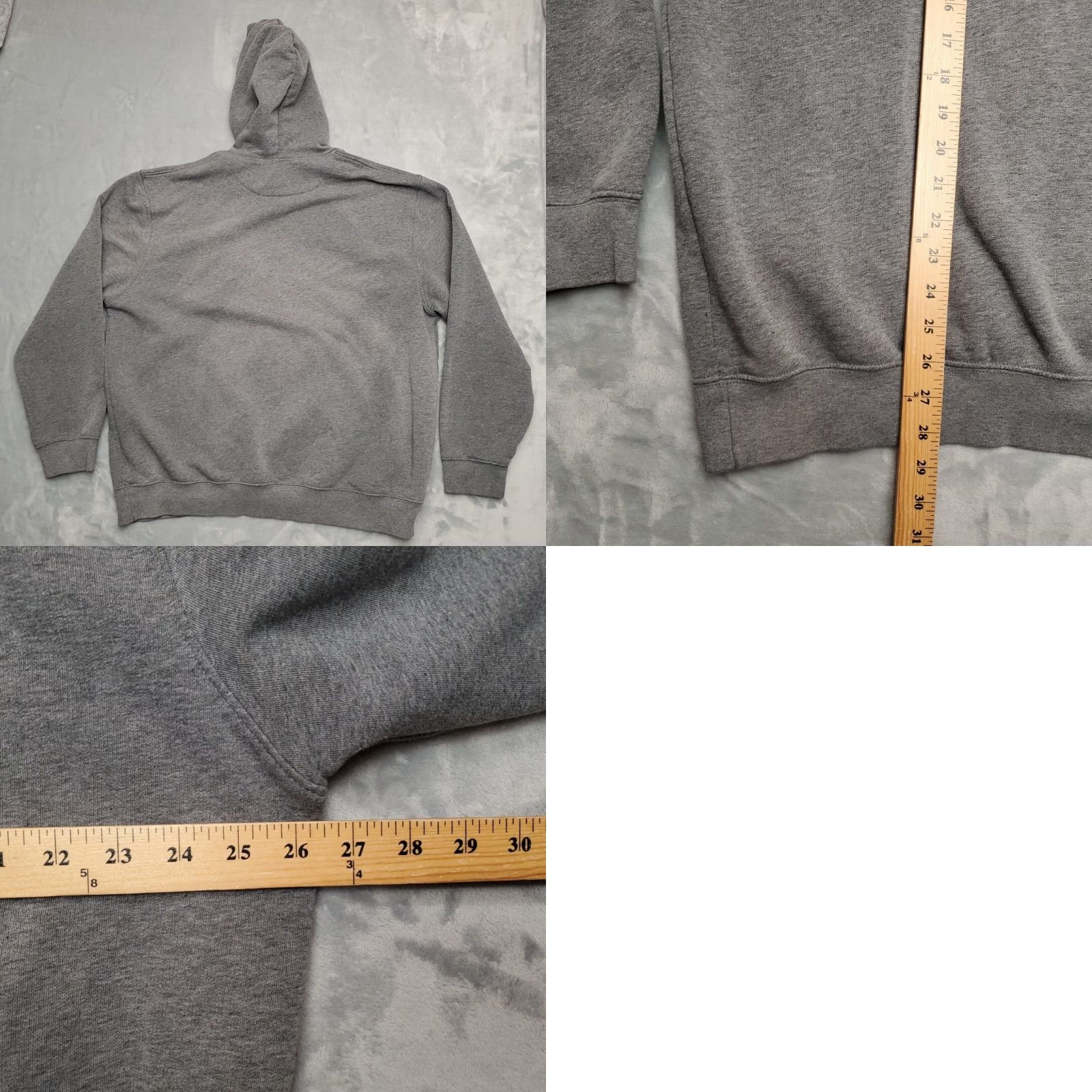 Nike VINTAGE Nike Hoodie Men XL Gray Hooded Embroidered Logo Fleece Sweatshirt Retro 90s Size US XL / EU 56 / 4 - 8 Thumbnail
