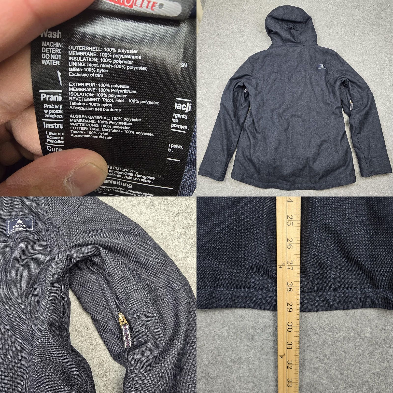 Burton Burton Jacket Mens XL Blue Dryride Hooded Insulated Ski Snowboard Parka Size US XL / EU 56 / 4 - 8 Thumbnail