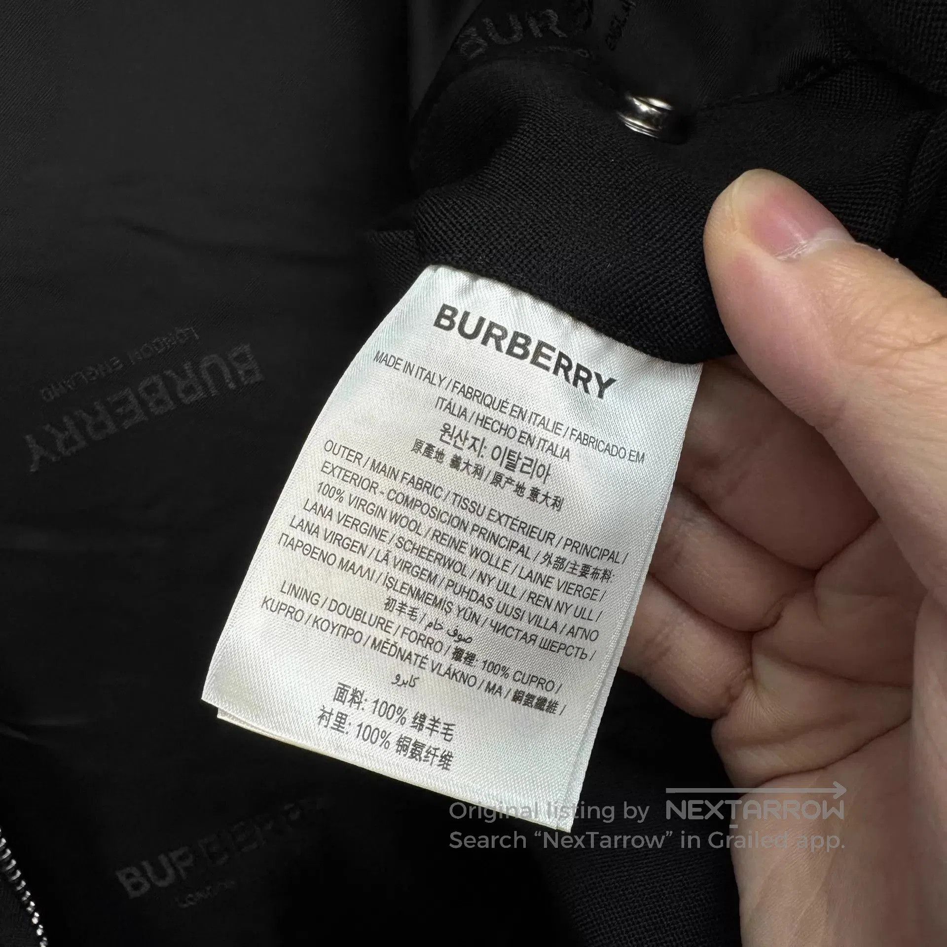 Burberry Black Multi-Pocket Zip-Front Vest. Size US M / EU 48-50 / 2 - 6 Thumbnail