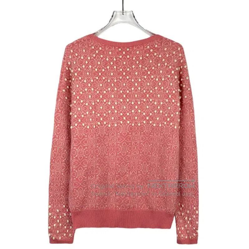 Chanel Chanel Pink Cashmere Women's Pullover Sweater . Size L / US 10 / IT 46 - 2 Thumbnail