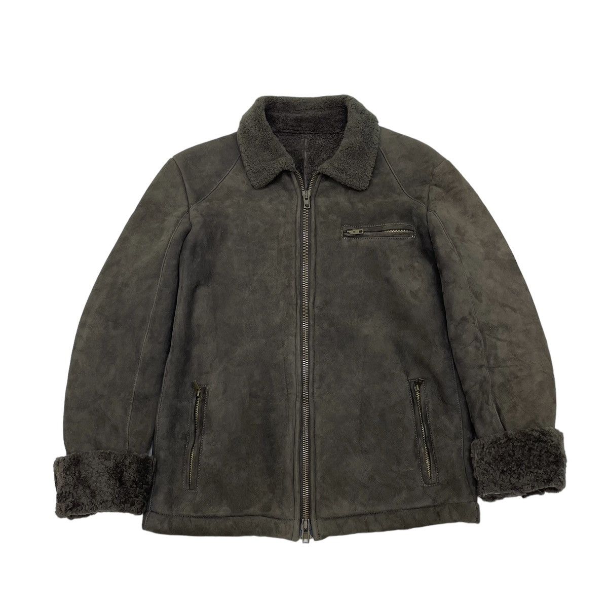 Genuine Leather × Vintage Genuine Suede Leather Jacket Size US M / EU 48-50 / 2 - 3 Thumbnail