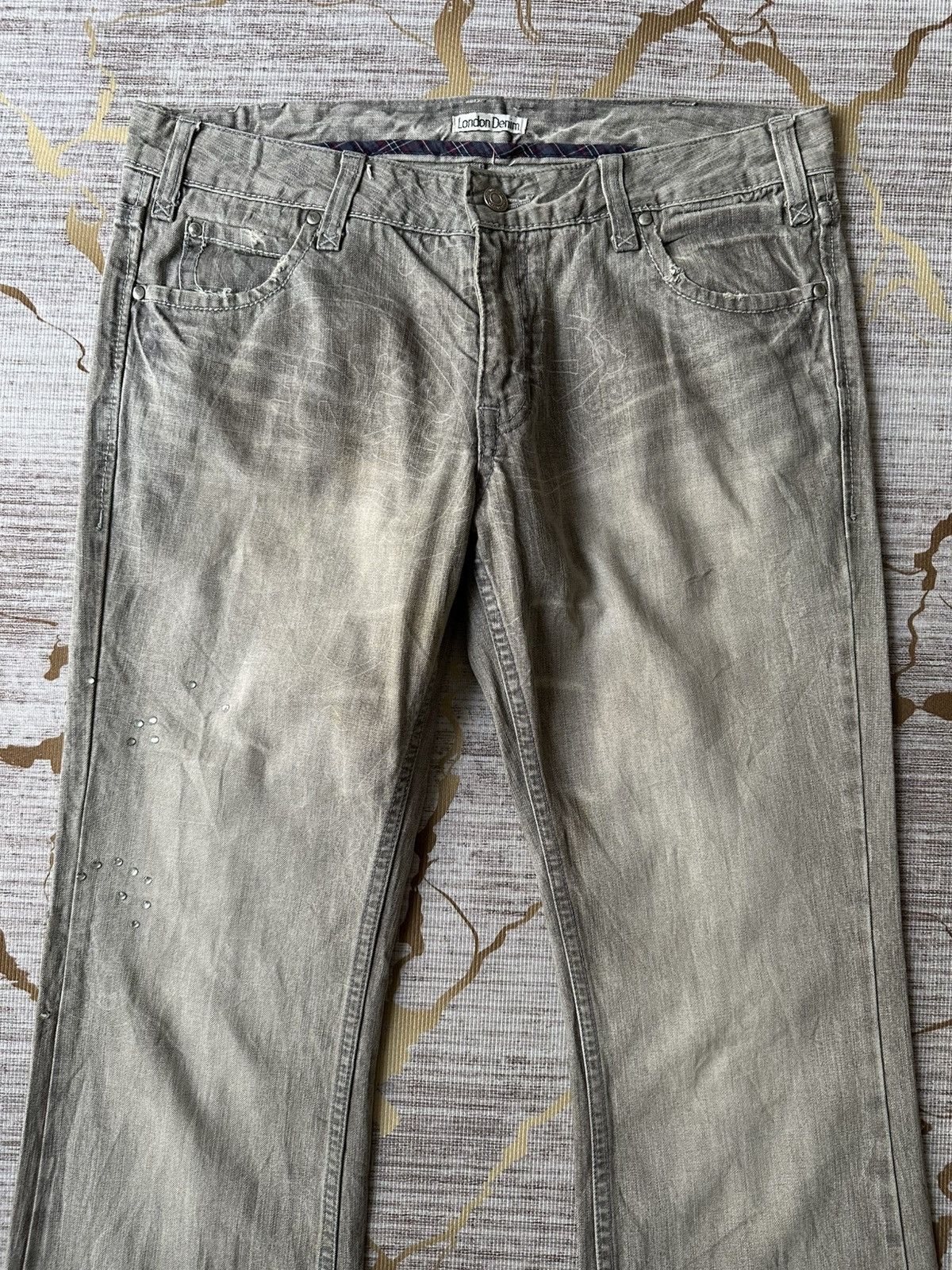 Japanese Brand FLARE London Denim Distressed Denim Size US 34 / EU 50 - 5 Thumbnail