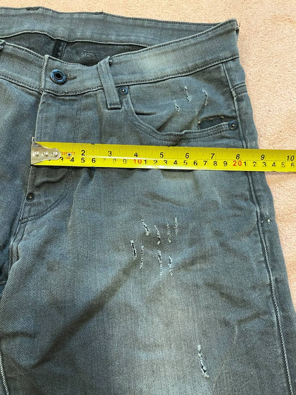 G-Star New G-Star Faded Grey Neblina Revend Skinny Jeans Size US 32 / EU 48 - 14 Thumbnail