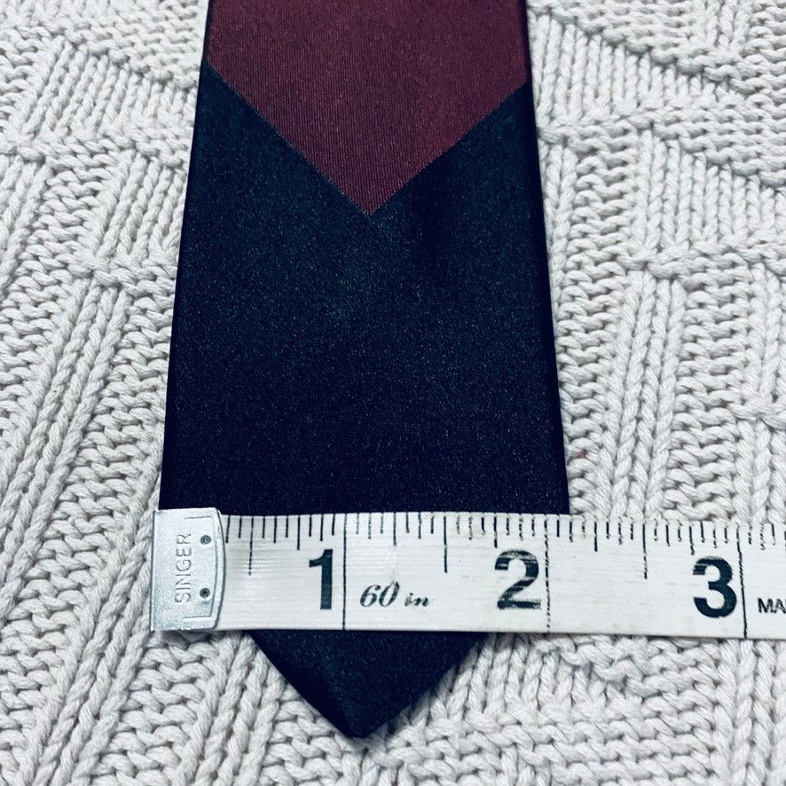 Vintage Vintage Ohrbach's maroon abstract silk tie Size ONE SIZE - 5 Thumbnail