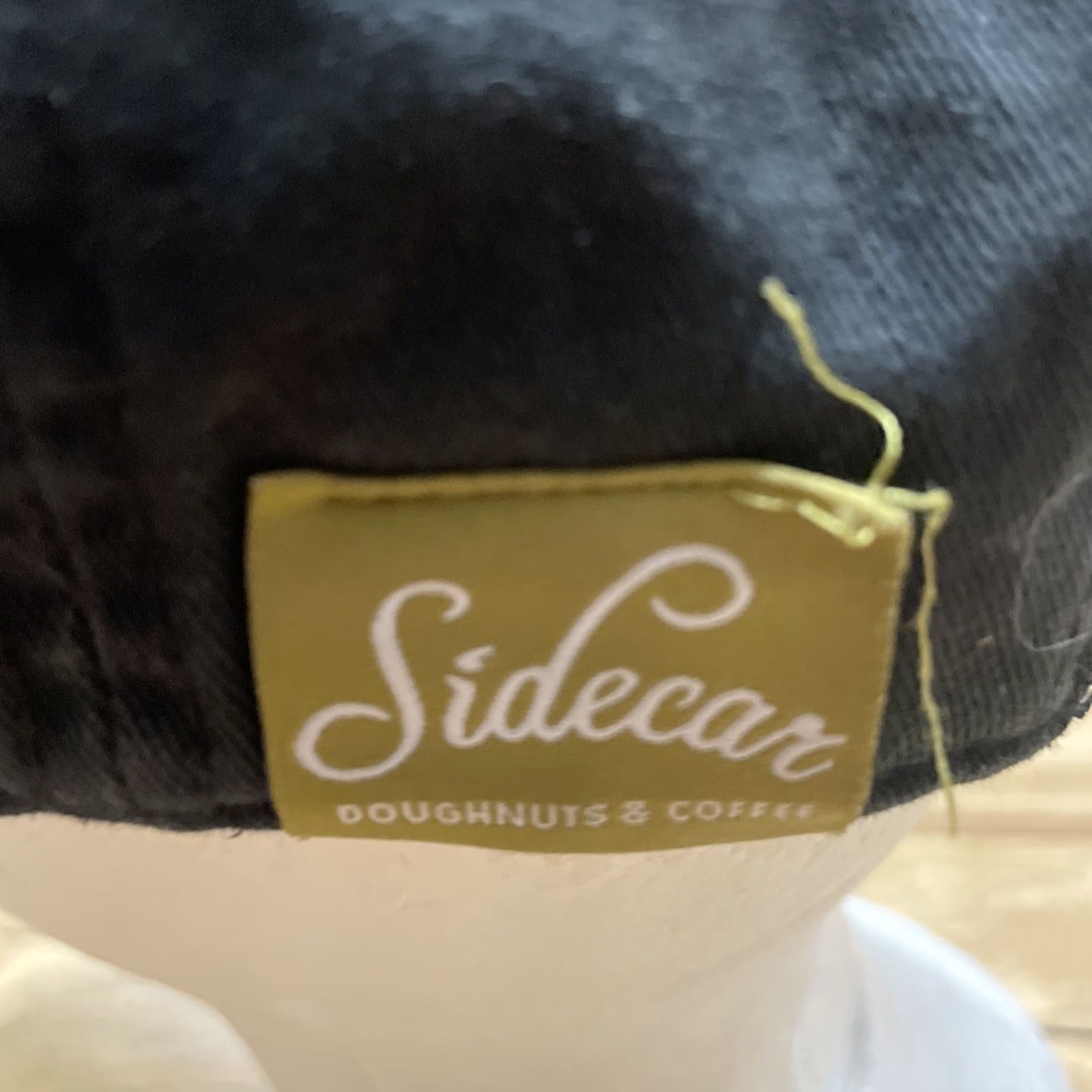 Vintage Sidecar Donuts and Coffee Hat Baseball Cap Black Gold Adjustable LA Streetwear Mens One Size Canvas Cotton Size ONE SIZE - 5 Thumbnail