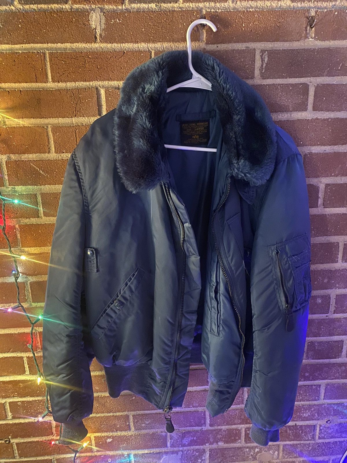 Alpha Industries Alpha Industries Fur Neck Bomber Size US L / EU 52-54 / 3 - 1 Thumbnail