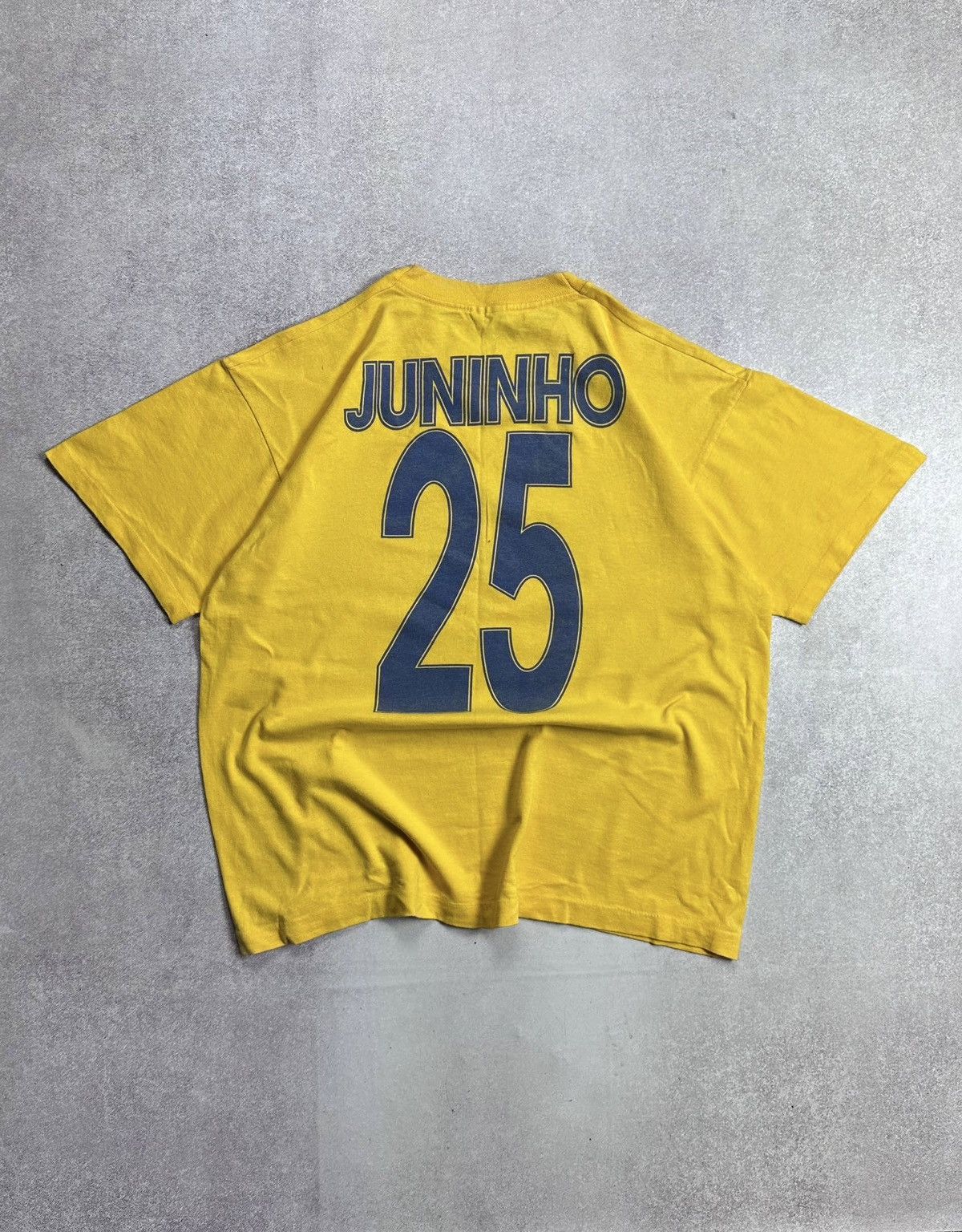 Vintage Vintage 90s Brasil Juninho 25 Boxy T-shirt XL Size US XL / EU 56 / 4 - 2 Thumbnail