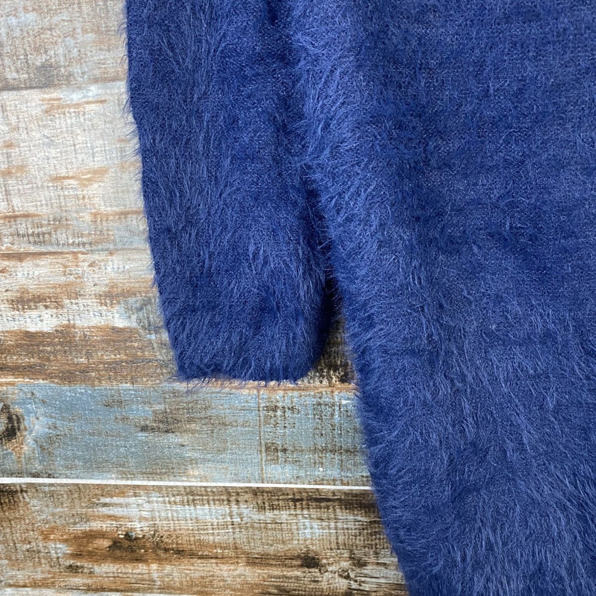 Japanese Brand DL Spiral Girl Dark Blue Fur shaggy Knitwear #C1094 Size S / US 4 / IT 40 - 7 Thumbnail