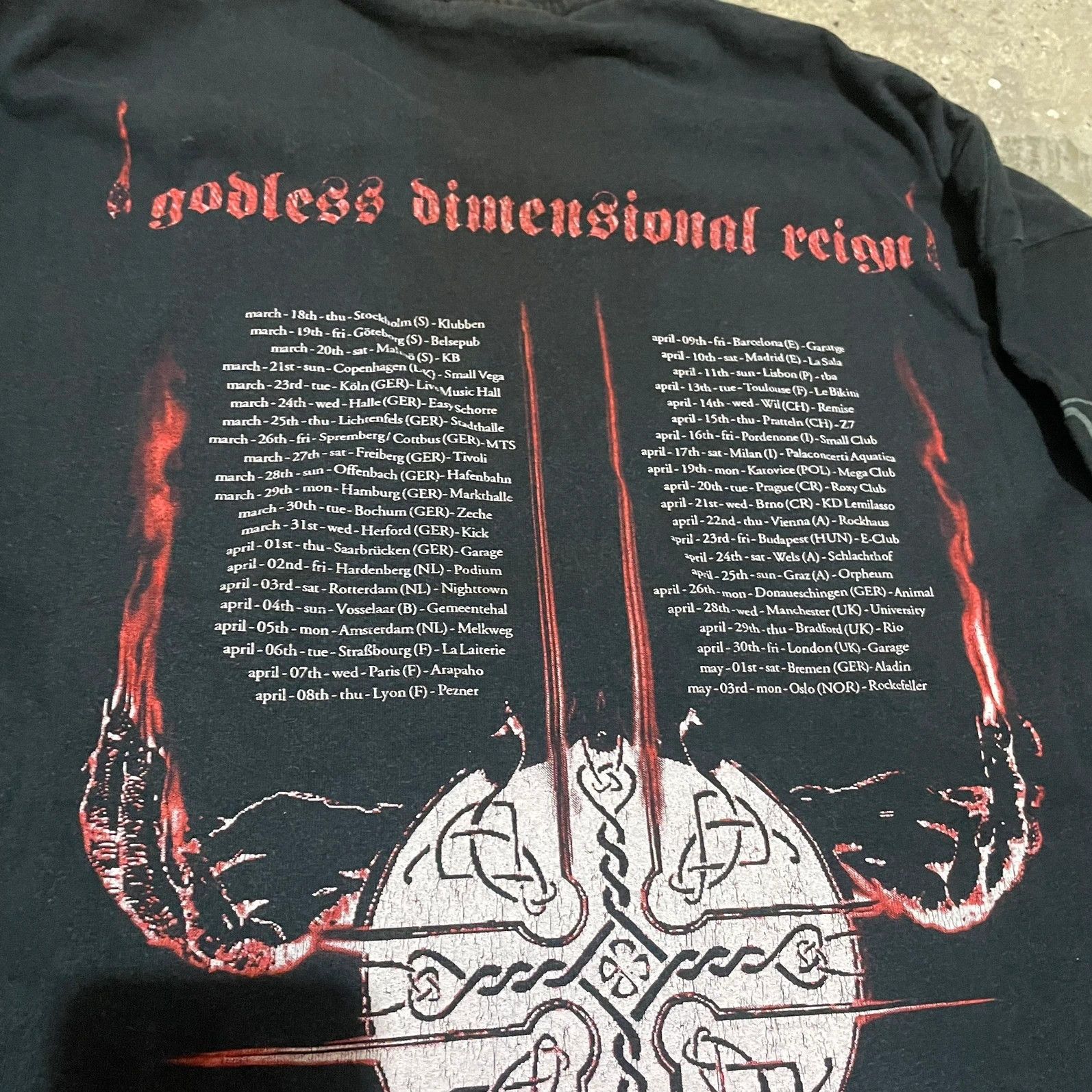Band Tees Vintage Dimmu Borgir the cult tour 1999 long sleeve Size US XL / EU 56 / 4 - 9 Thumbnail
