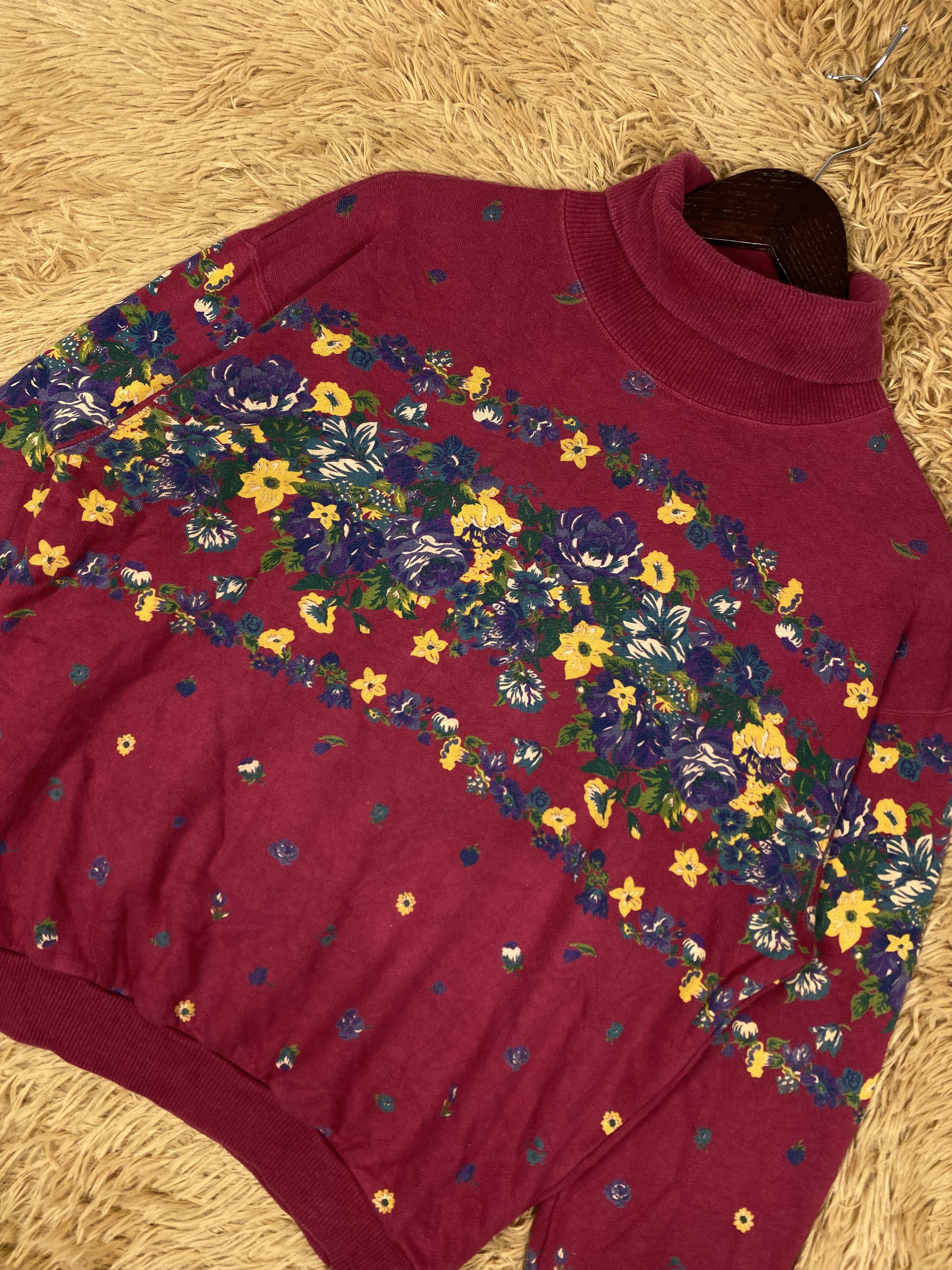 Kenzo Vintage Kenzo Art of Flower Sweatshirts DJ0587 Size US M / EU 48-50 / 2 - 2 Thumbnail