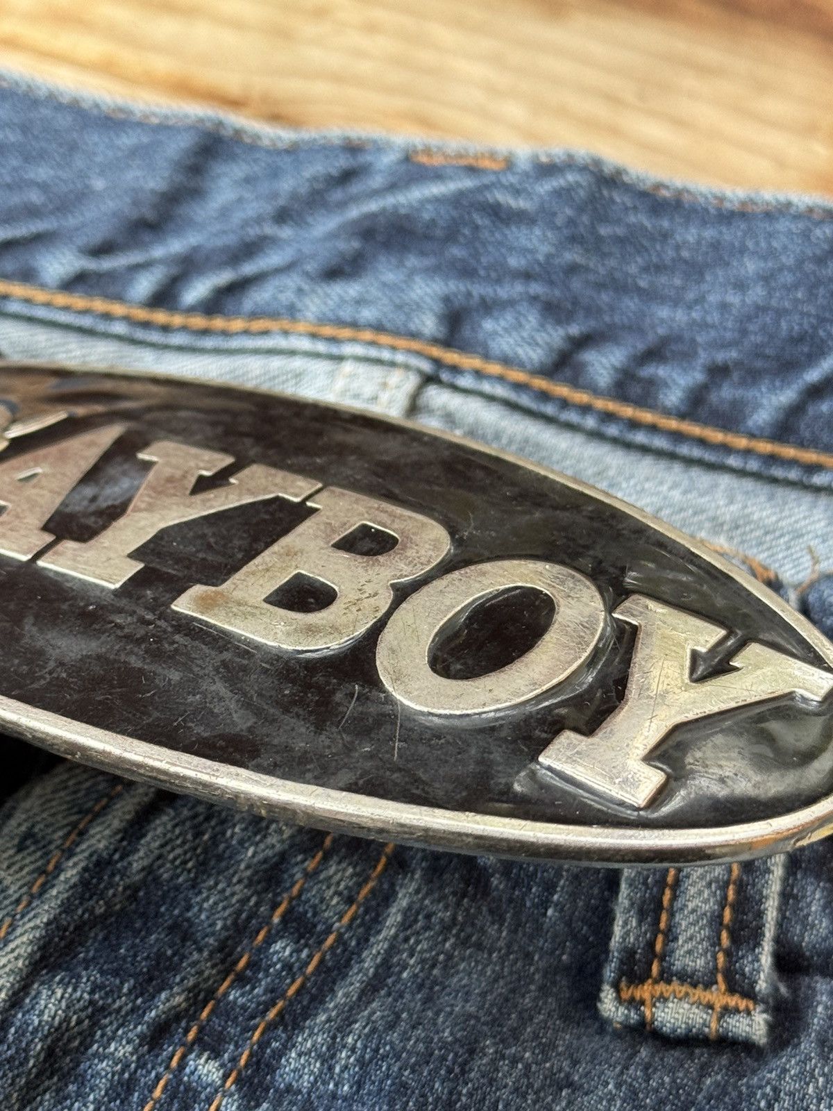 Playboy Rare 90s Badge from belt PLAYBOY retro style Size ONE SIZE - 6 Thumbnail