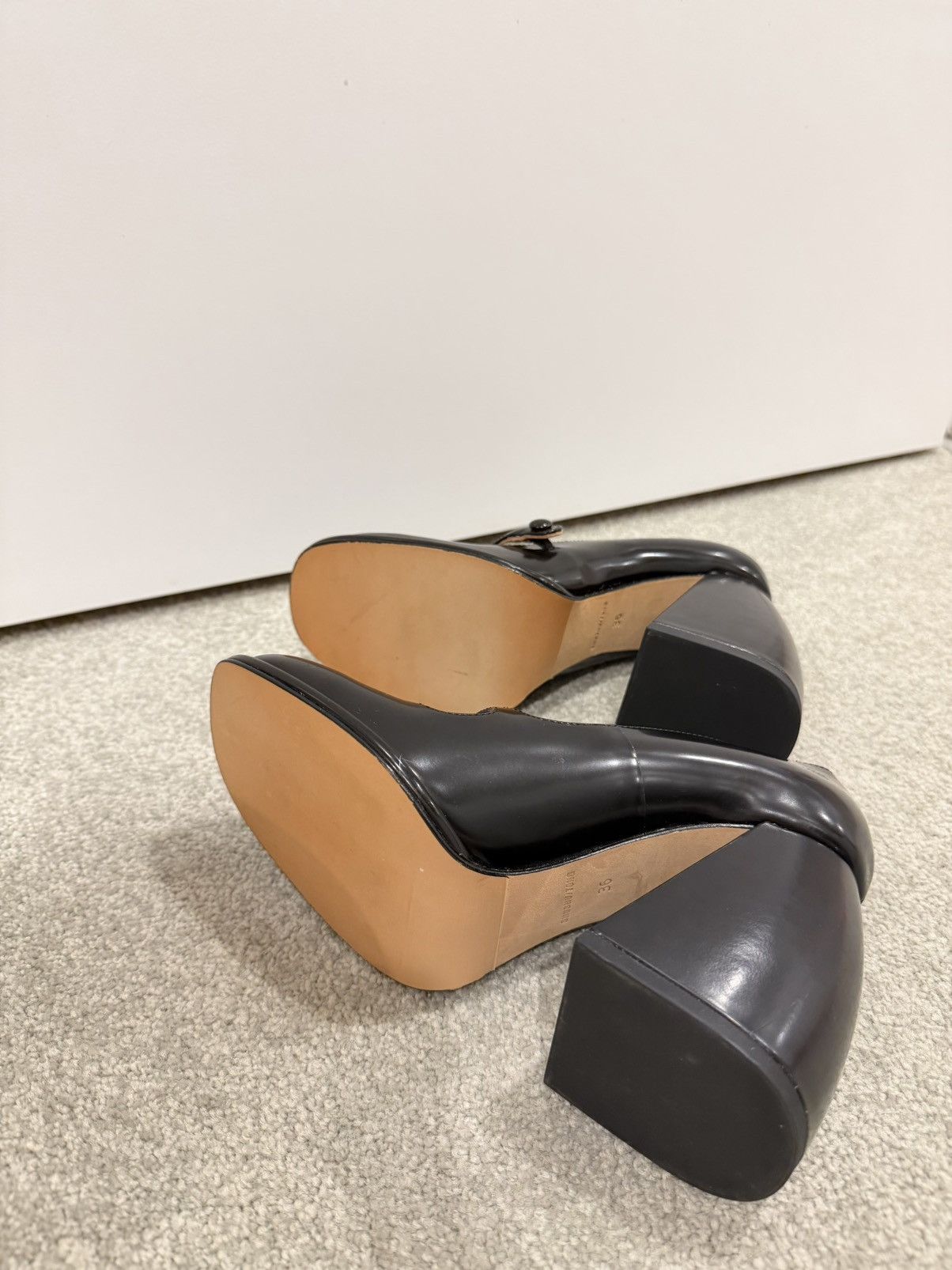 Shushu/Tong SHUSHU/TONG Mary Jane Leather Heels Size US 6 / IT 36 - 3 Thumbnail