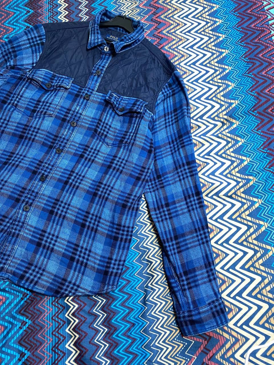 Polo Ralph Lauren Vintage Y2k Polo Ralph Lauren Flanel Button Up Shirt Size US L / EU 52-54 / 3 - 8 Thumbnail