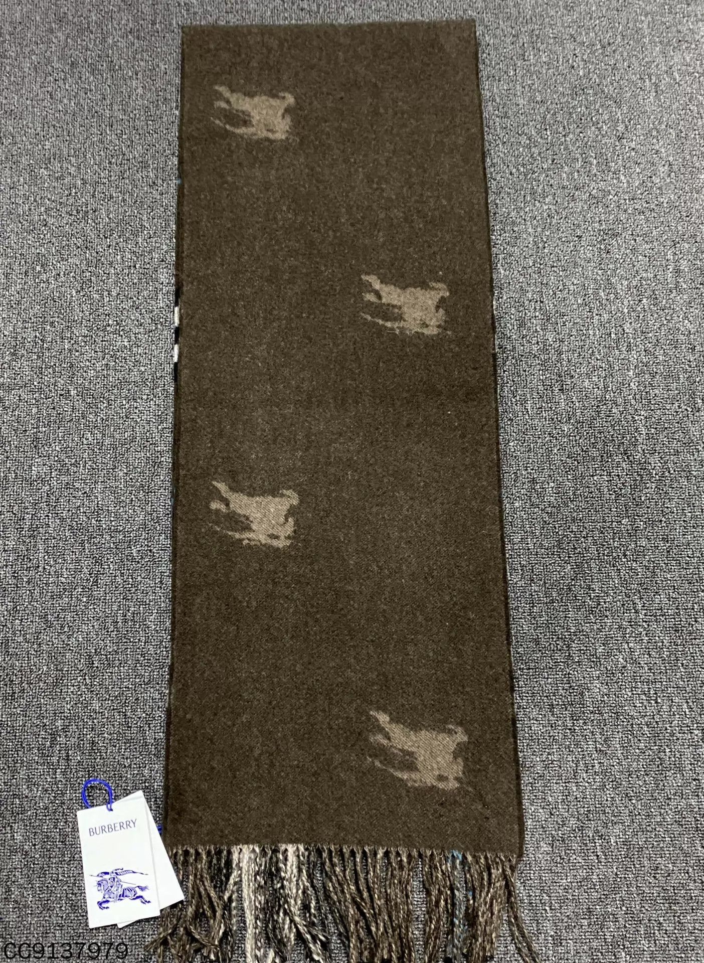 Burberry Burberry Cashmere Check Scarf Tan 168x30cm Size ONE SIZE - 3 Thumbnail