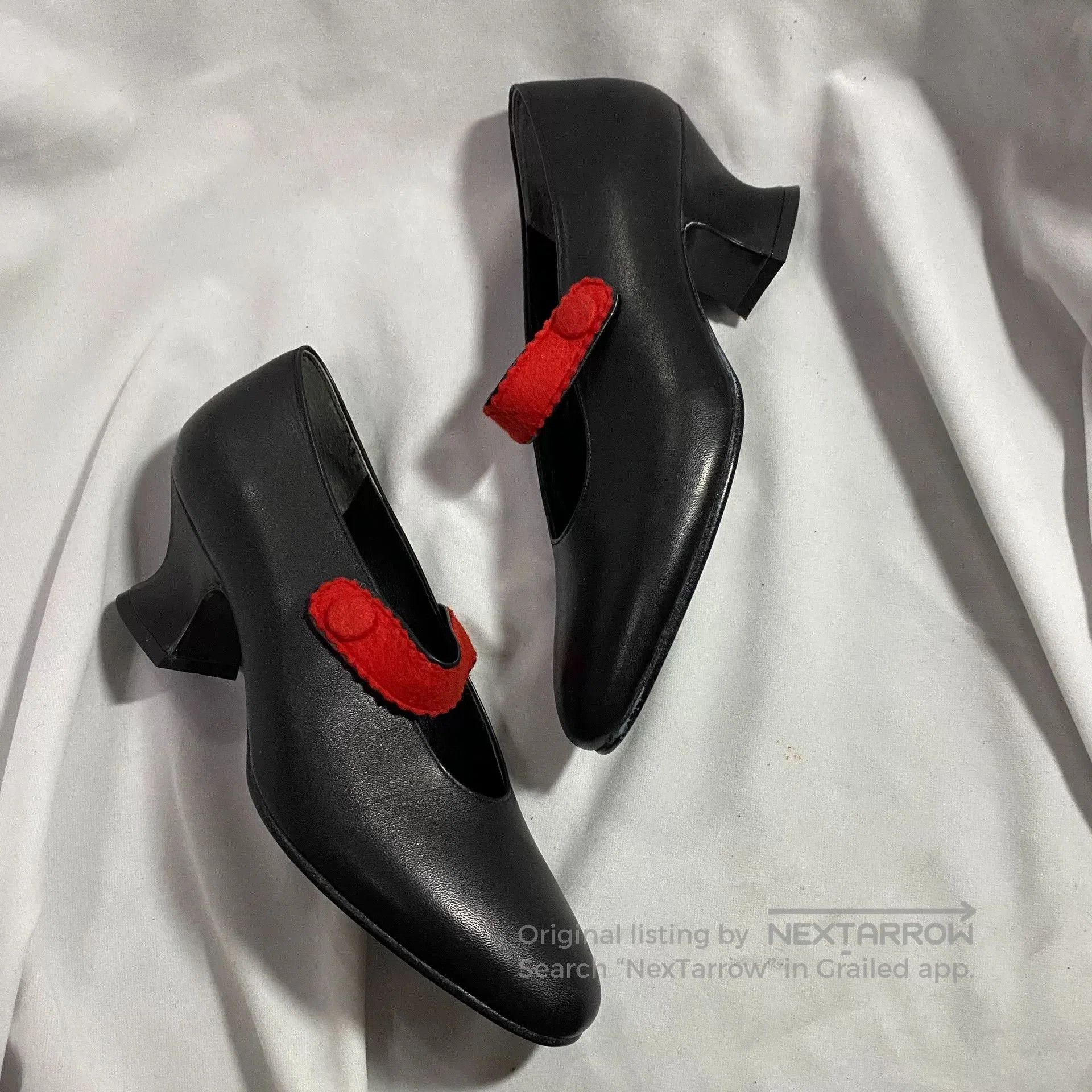 Comme des Garcons Comme des Garçons Mary Jane Leather Kitten Heels. Size US 5 / IT 35 - 2 Thumbnail