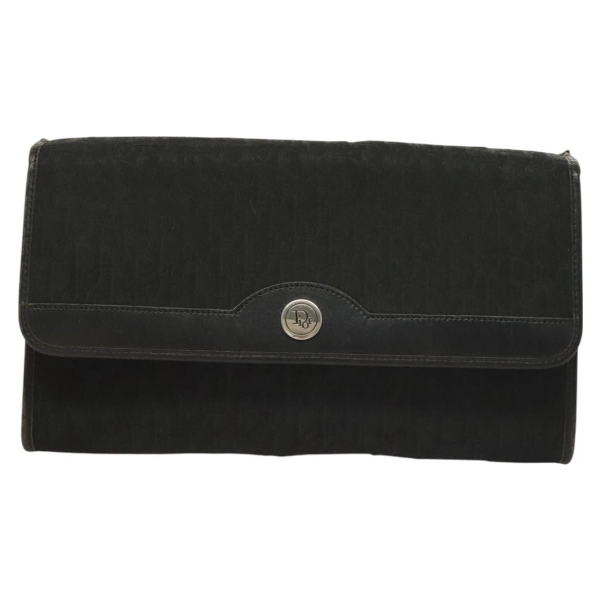 Dior DIOR Trotter Canvas Chain Shoulder Bag Black Gold Size ONE SIZE - 2 Thumbnail