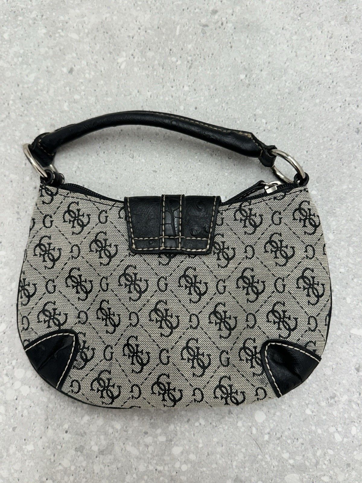 Guess Guess Vintage Mini Hand Bag Monogram y2k Swag 90`s Size ONE SIZE - 5 Thumbnail