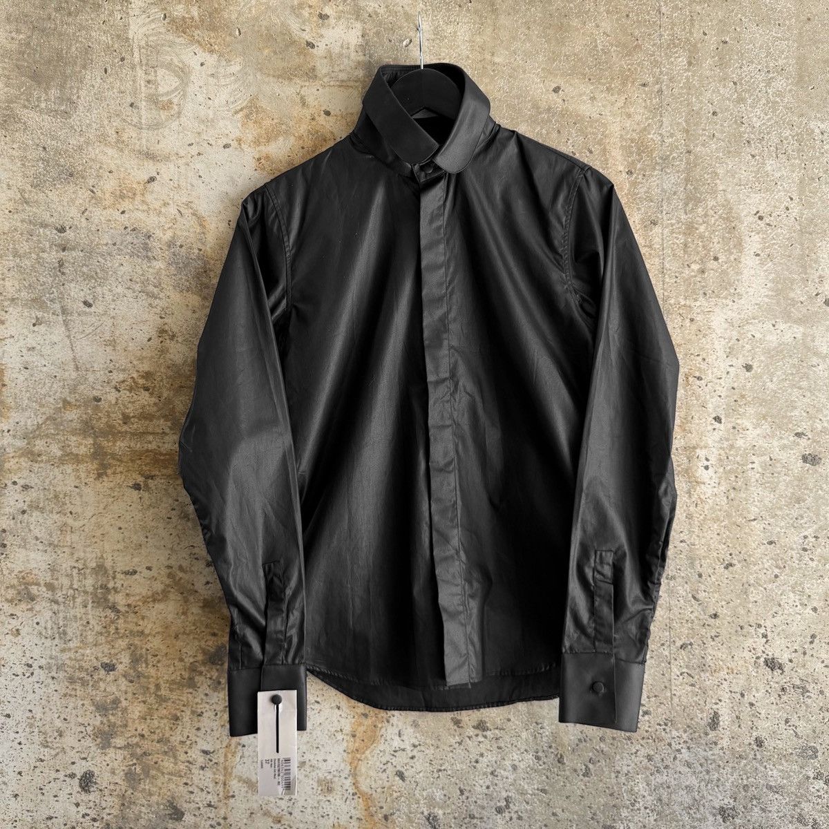 Dior Homme RUNWAY AW08 Mandarin Collar Waxed Shirt By KVA