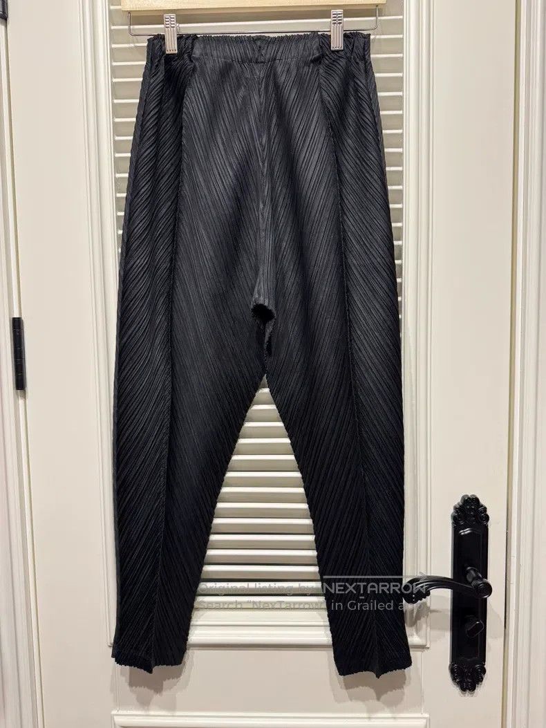 Issey Miyake Issey Miyake size:3 Black Asymmetric Pants Size 42" / US 20 - 2 Thumbnail