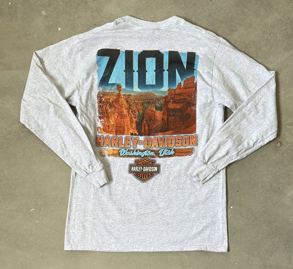 Harley Davidson VINTAGE HARLEY DAVIDSON ZION WASHINGTON UTAH TEE Size US M / EU 48-50 / 2 - 7 Thumbnail