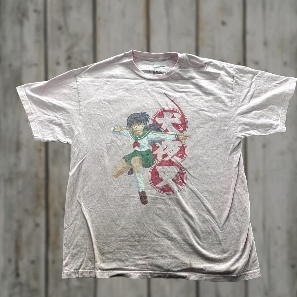 Pinko ANIME PLS Shirt Mens XL Pink Graphic Crewneck Cotton Jersey Kagome Higurashi InuYasha with Bow and Arrows"} Size US XL / EU 56 / 4 - 1 Thumbnail