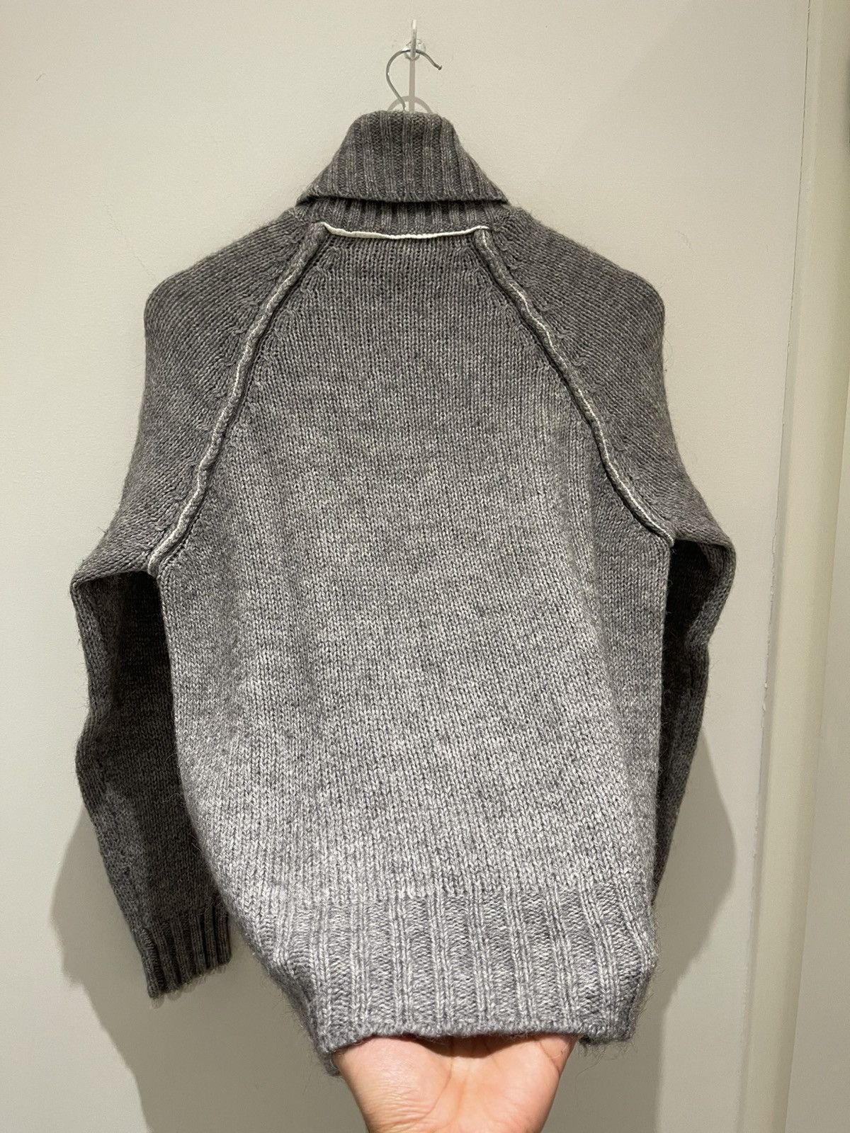 Neil Barrett Neil Barrett Fall 2003 Grey Alpaca Turtleneck Knitsweater Size US M / EU 48-50 / 2 - 19 Thumbnail