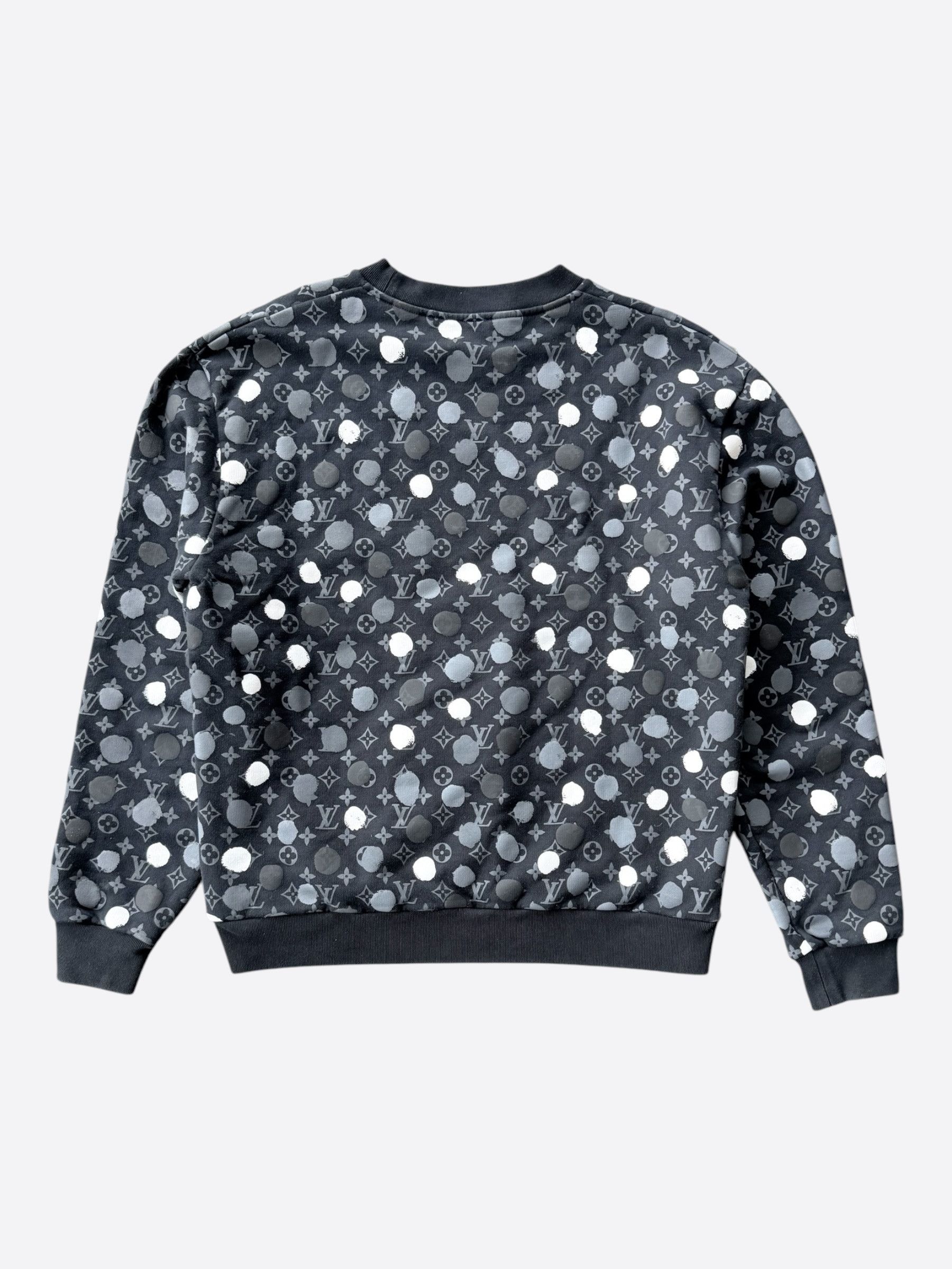 Louis Vuitton Louis Vuitton Yayoi Kusama Black Polka Dot Monogram Sweater Size US M / EU 48-50 / 2 - 2 Thumbnail