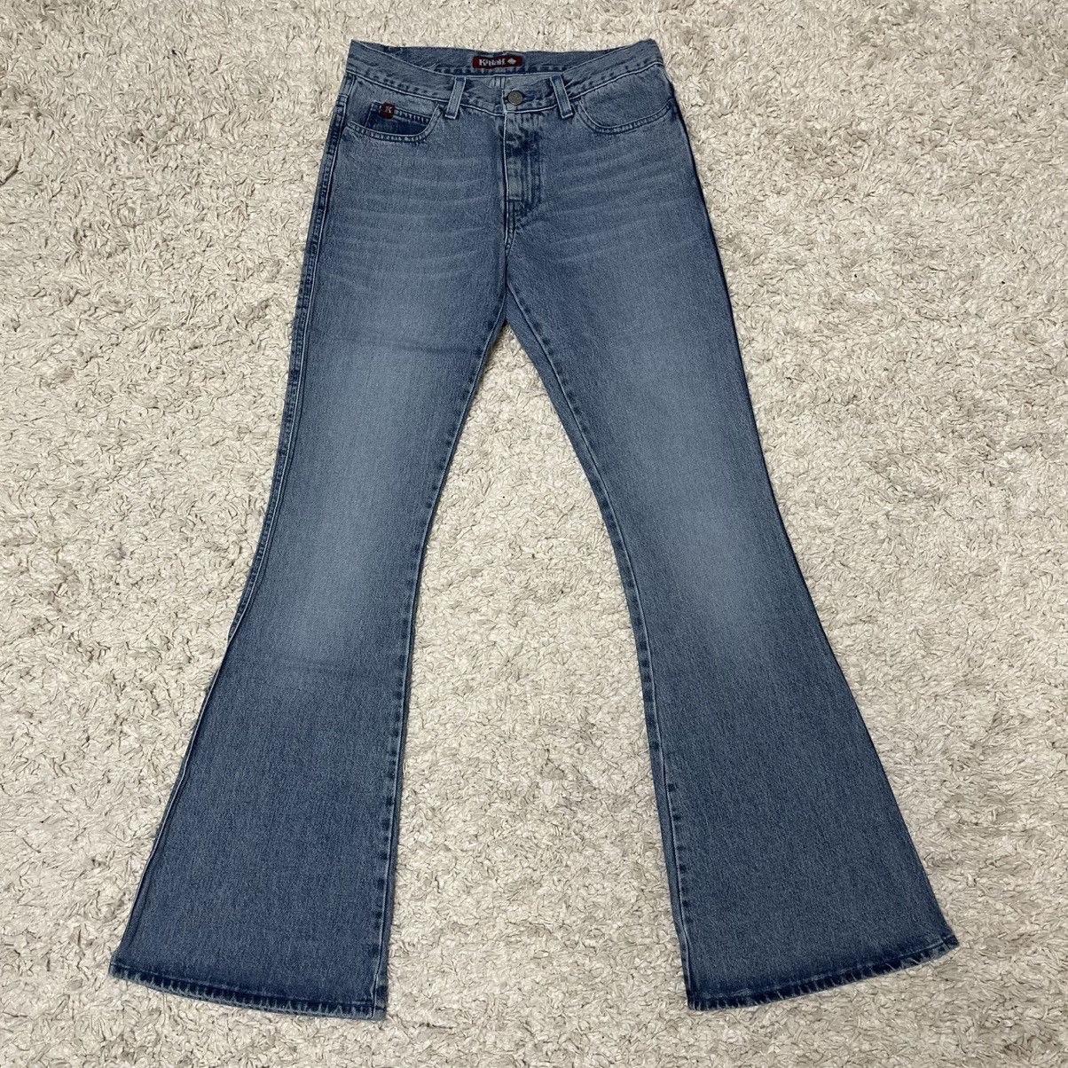 Miss Sixty DEADSTOCK 2000s Killah by Miss Sixty Faded Flare Jeans Size 28" / US 6 / IT 42 - 1 Thumbnail