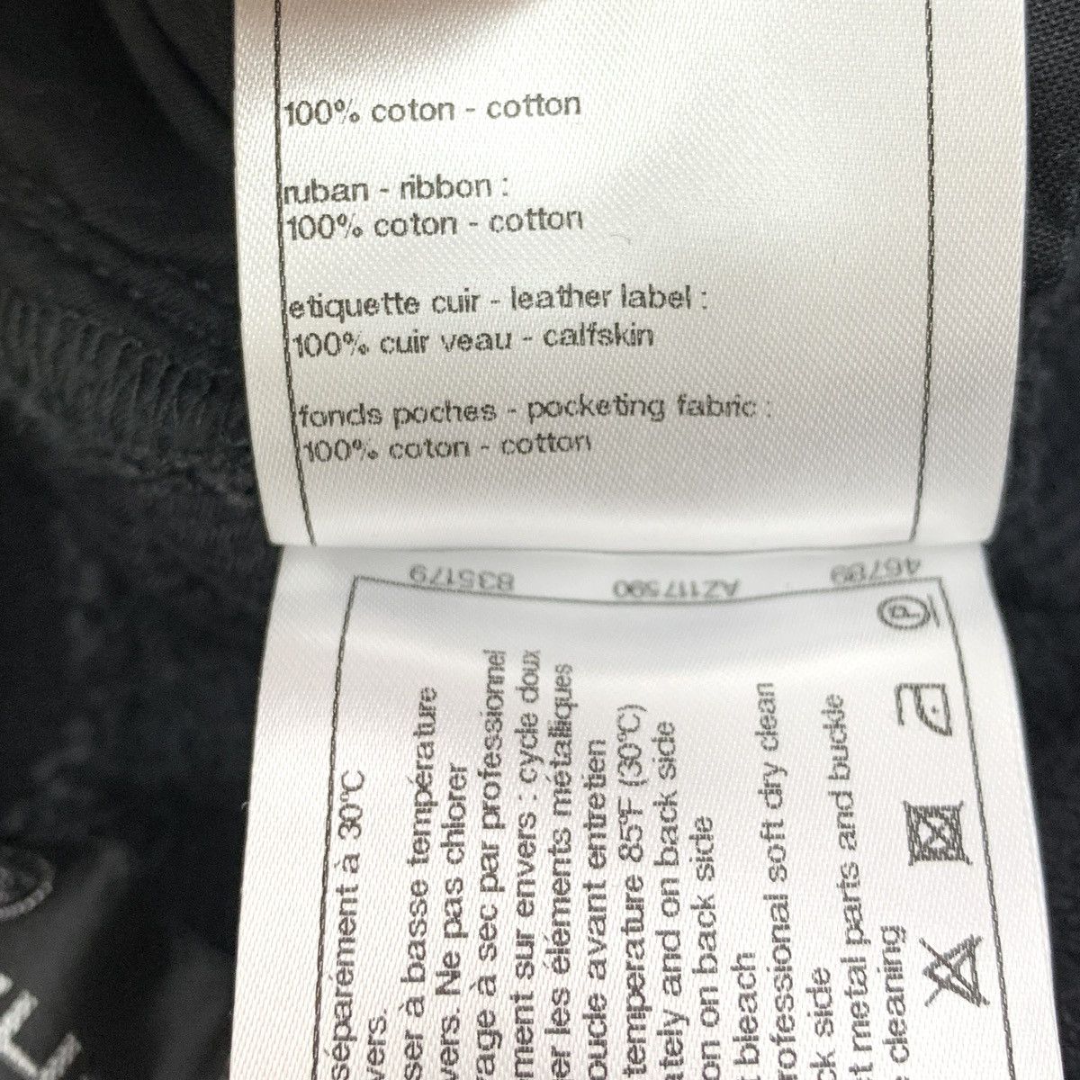 Chanel Chanel Black Logo Emblem Casual Wide-Leg Denim Pants K26WX Size 24" / US 00 / IT 34 - 9 Thumbnail