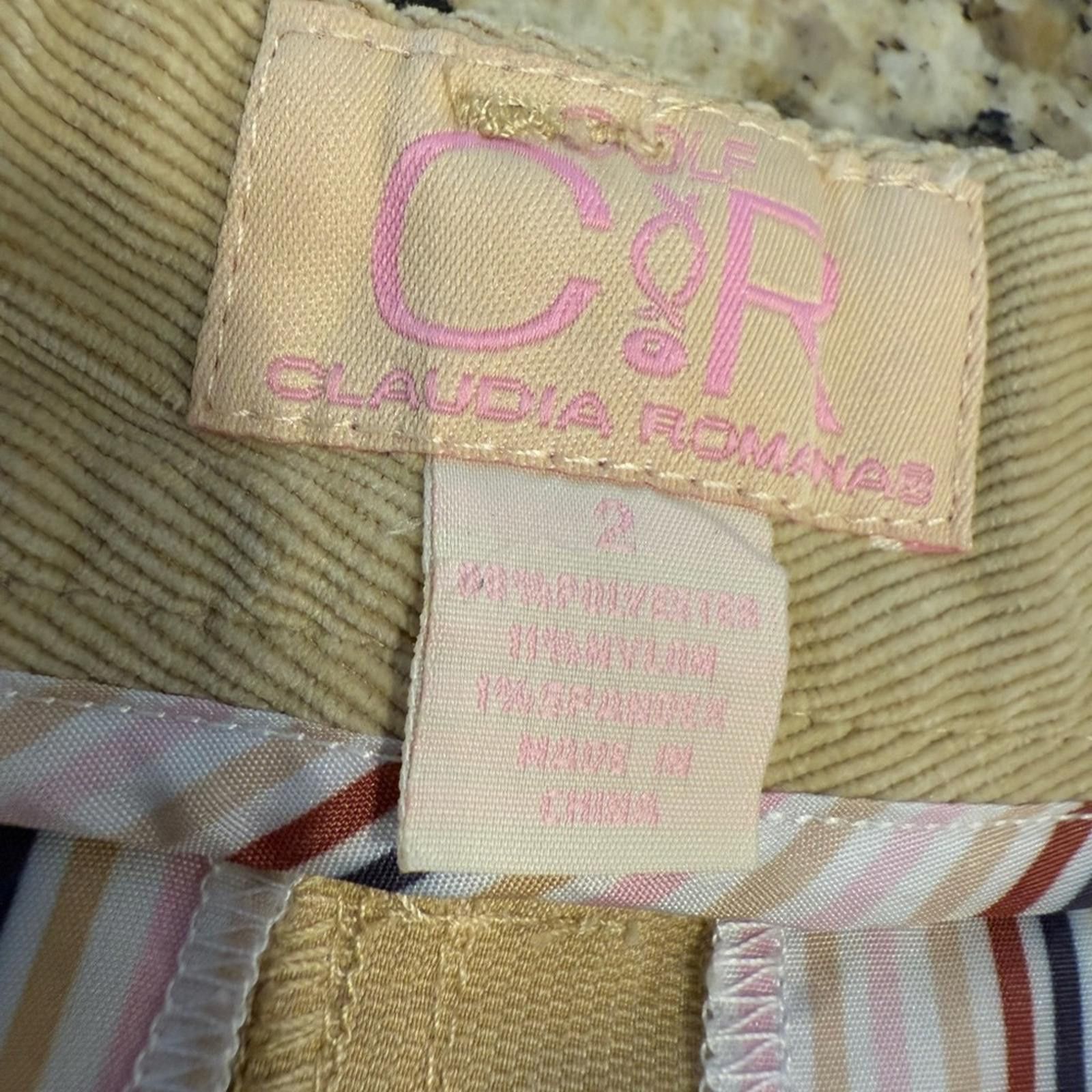 Other Claudia Romanas tan Corduroy mini skirt SZ 2 Size 26" / US 2 / IT 38 - 7 Thumbnail
