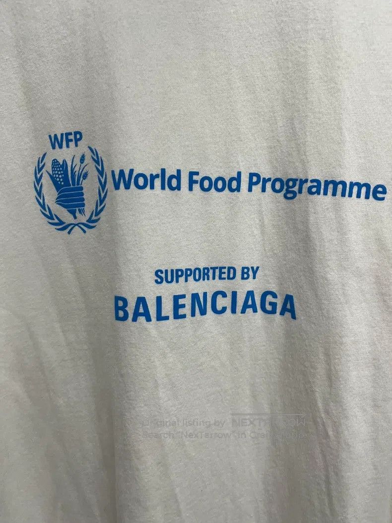 Balenciaga Balenciaga White Charity Generation 2 Slogan Logo Short-Sl Size US XL / EU 56 / 4 - 3 Thumbnail