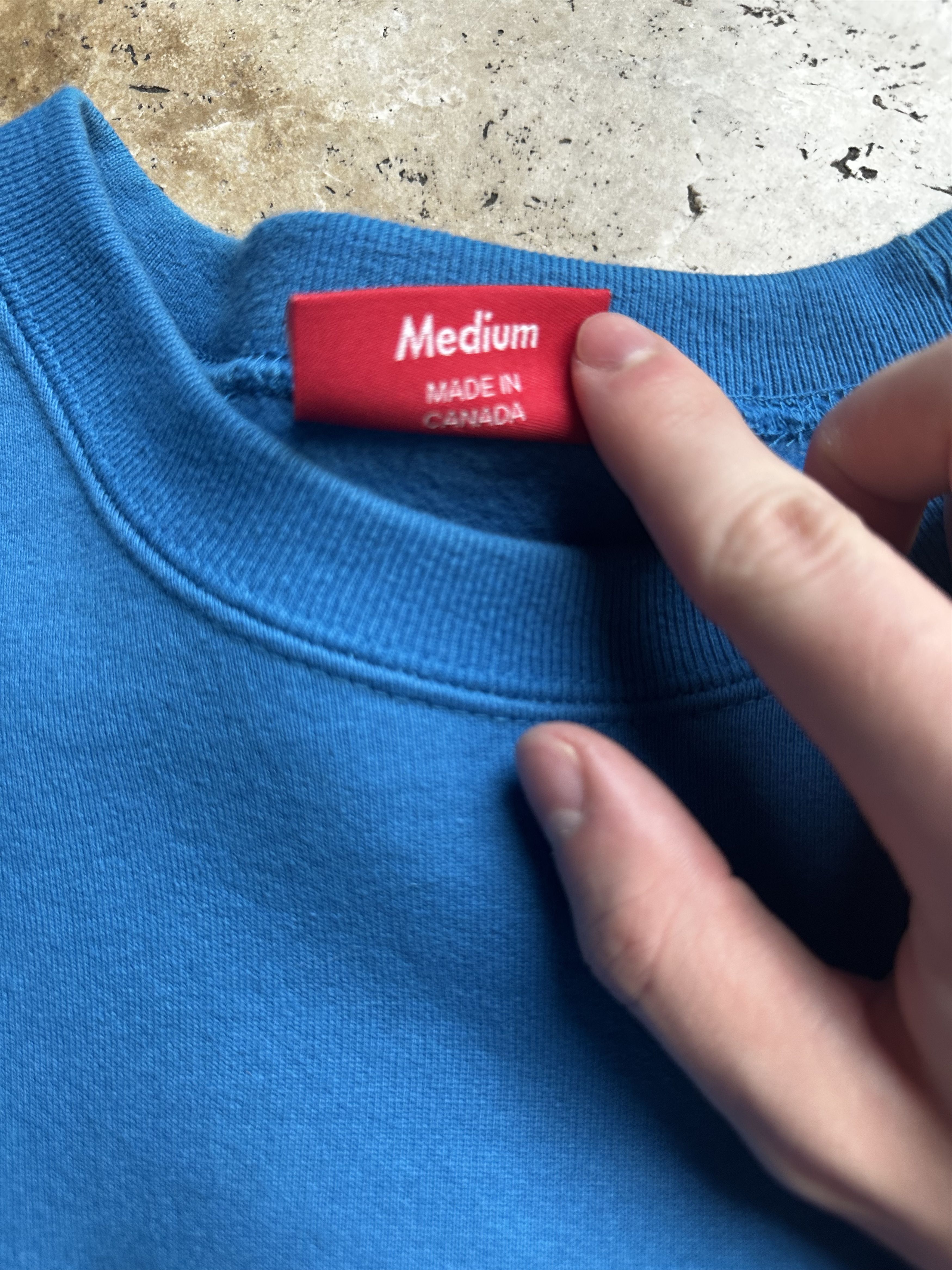 Supreme Supreme FW22 Blue Cyan Box Logo Crewneck Size US M / EU 48-50 / 2 - 5 Thumbnail